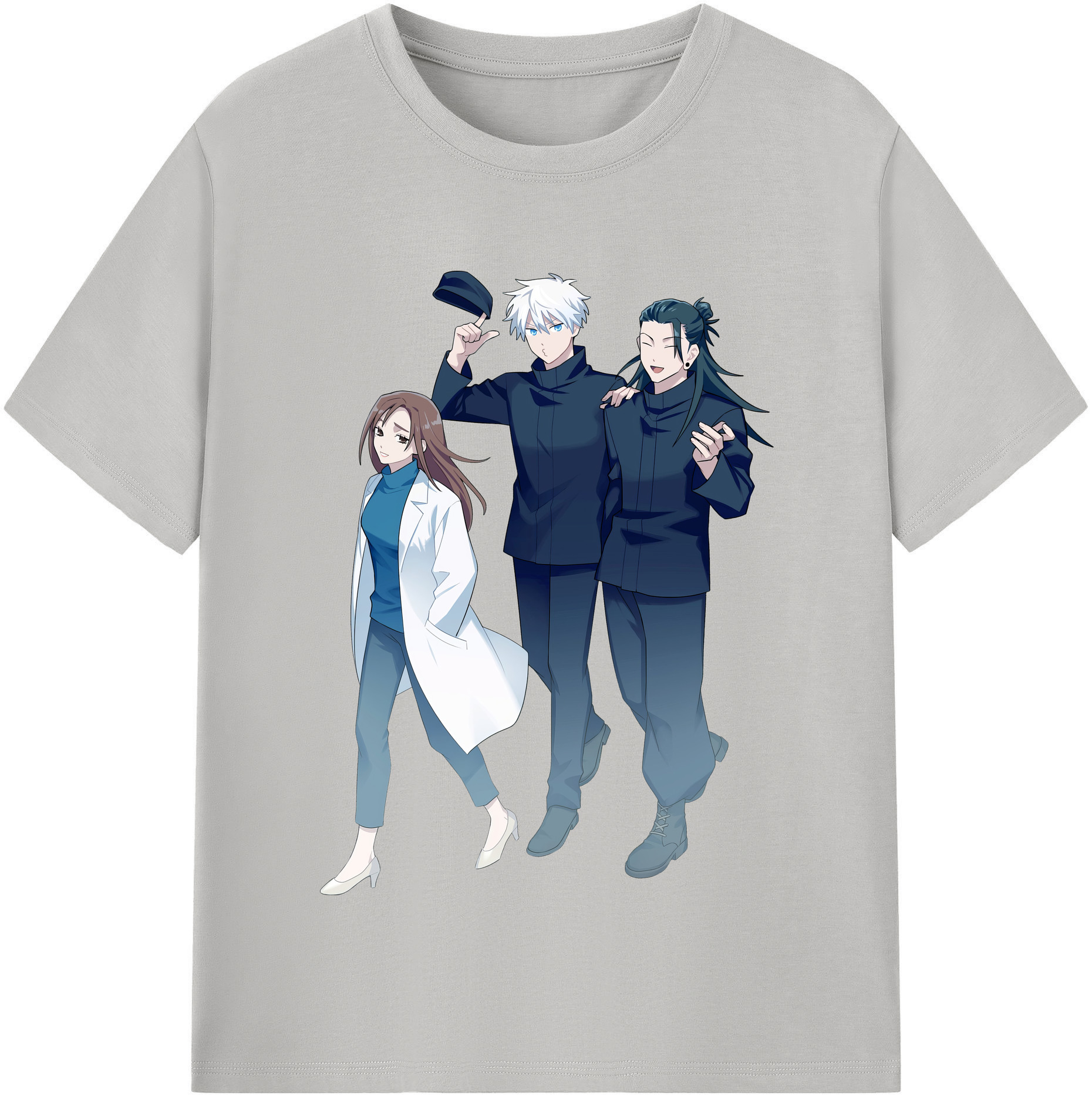 （画像用） 呪術廻戦 Jujutsu Kaisen レディースカジュアルプリントTシャツ（綿100％）