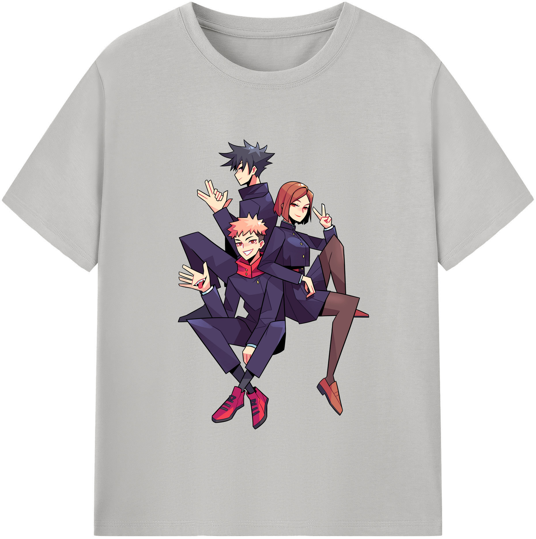 （画像用） 呪術廻戦 Jujutsu Kaisen レディースカジュアルプリントTシャツ（綿100％）