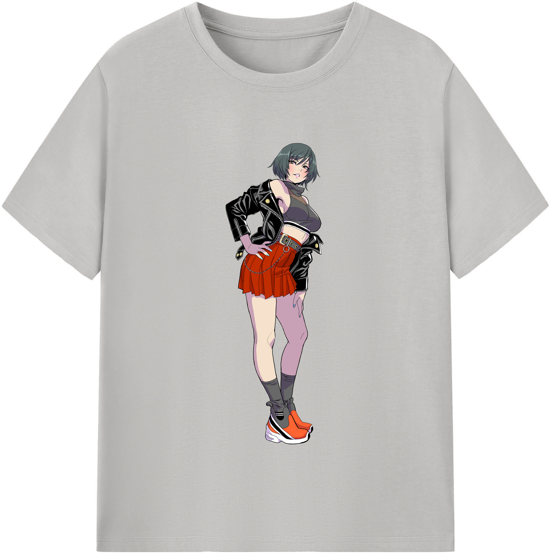 （画像用） 呪術廻戦 Jujutsu Kaisen レディースカジュアルプリントTシャツ（綿100％）