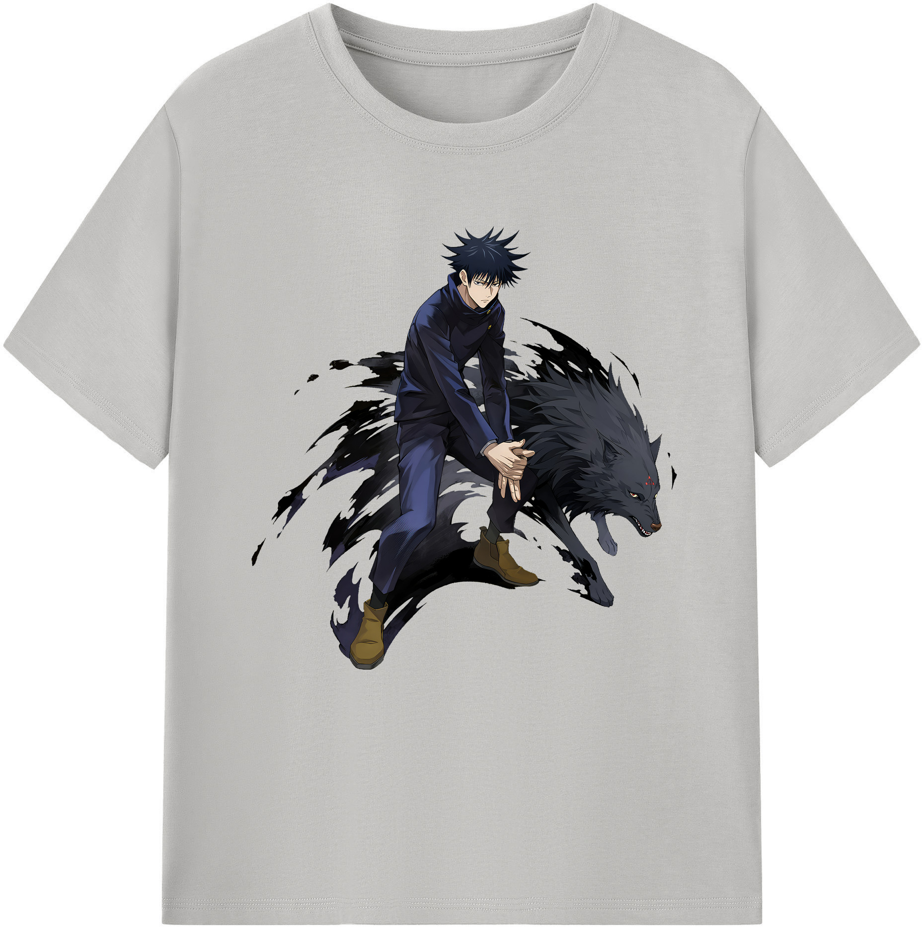 （画像用） 呪術廻戦 Jujutsu Kaisen レディースカジュアルプリントTシャツ（綿100％）