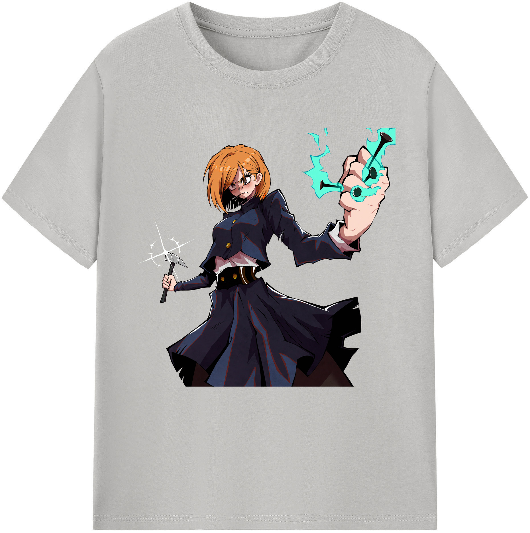 （画像用） 呪術廻戦 Jujutsu Kaisen レディースカジュアルプリントTシャツ（綿100％）