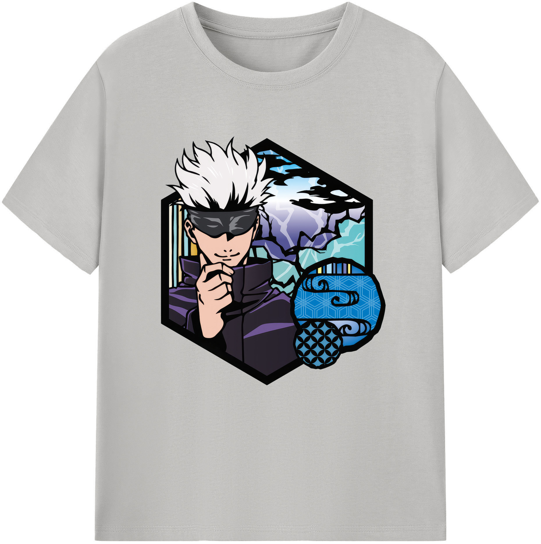 （画像用） 呪術廻戦 Jujutsu Kaisen レディースカジュアルプリントTシャツ（綿100％）
