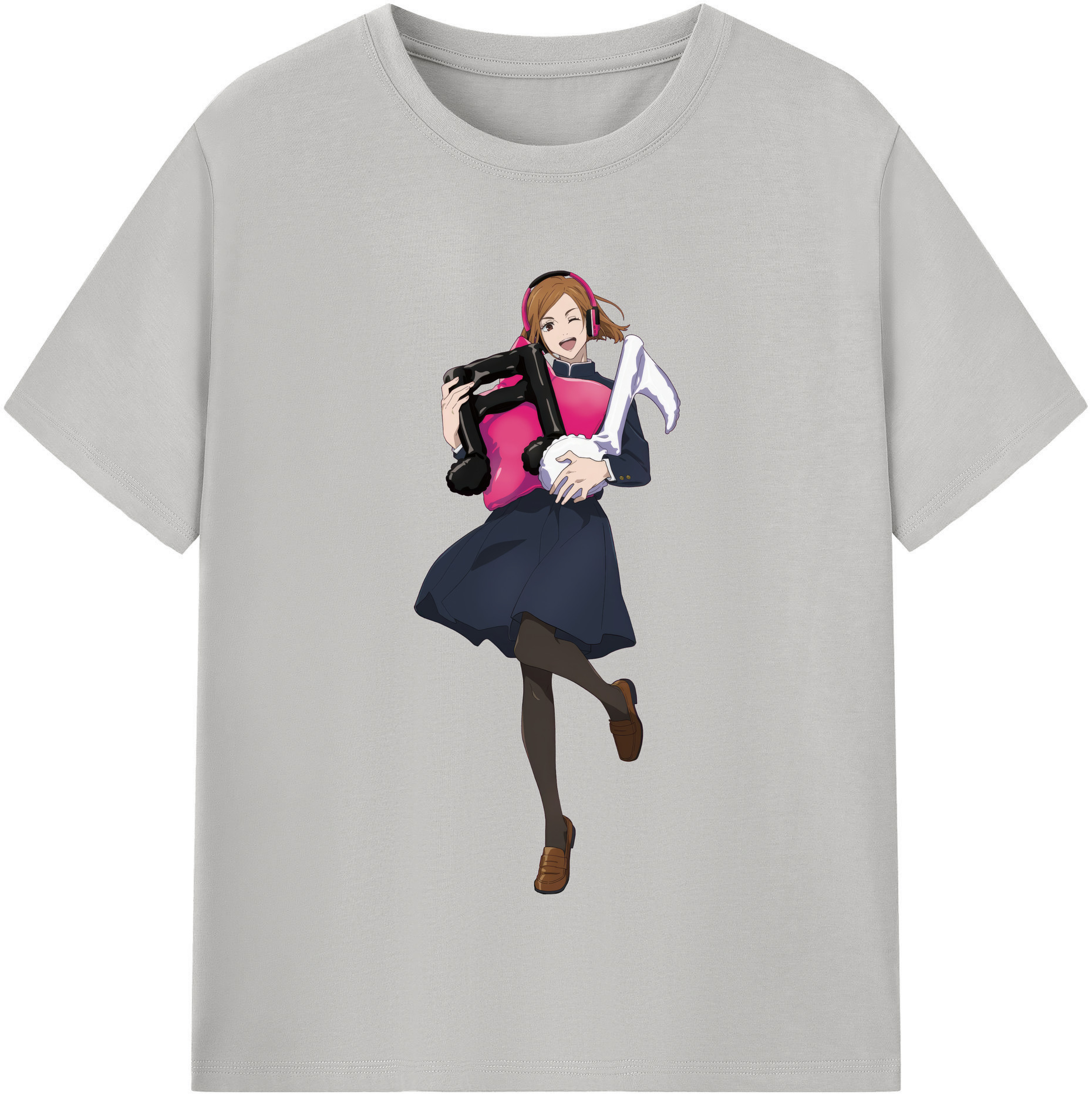 （画像用） 呪術廻戦 Jujutsu Kaisen レディースカジュアルプリントTシャツ（綿100％）