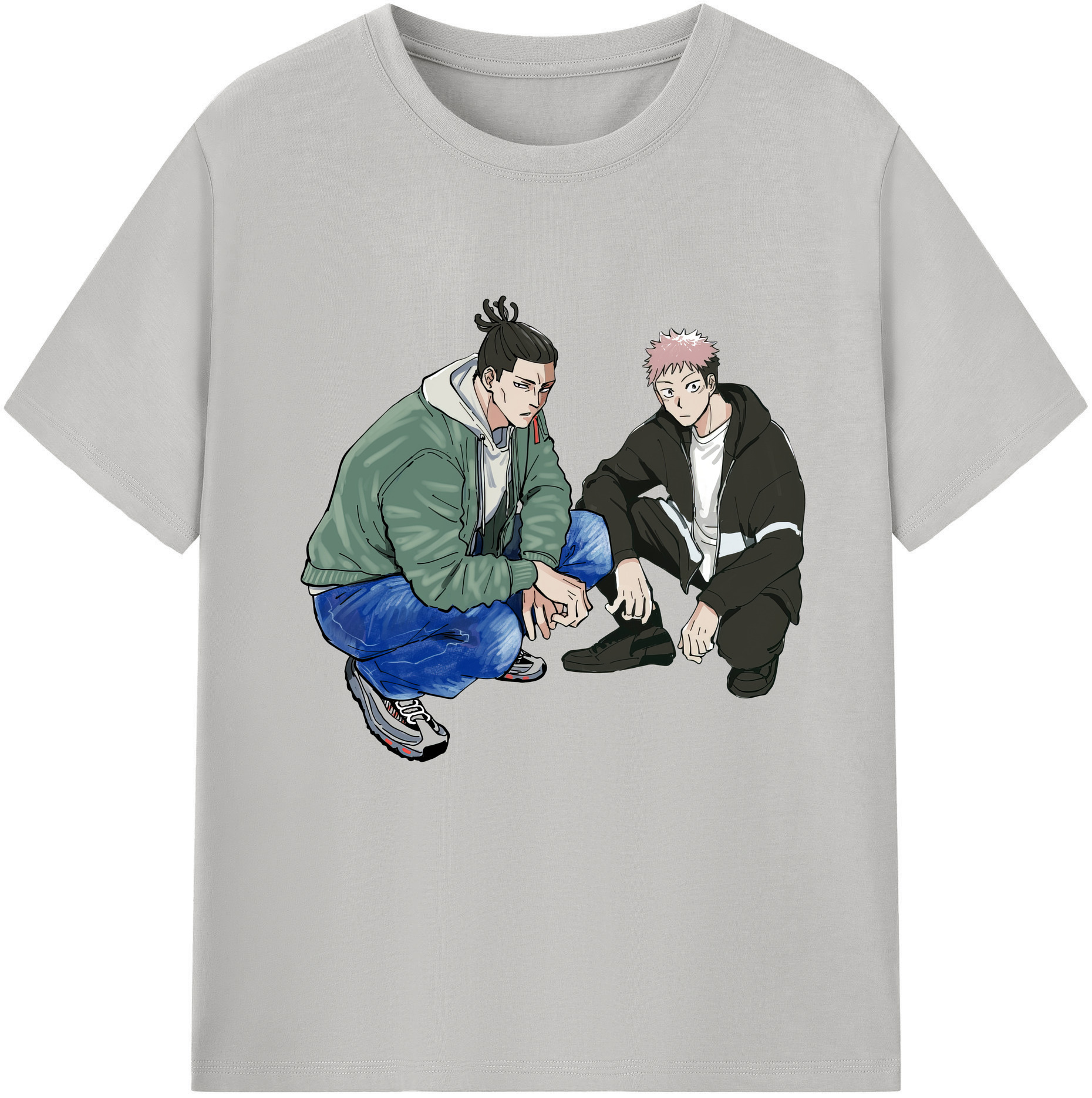 （画像用） 呪術廻戦 Jujutsu Kaisen レディースカジュアルプリントTシャツ（綿100％）