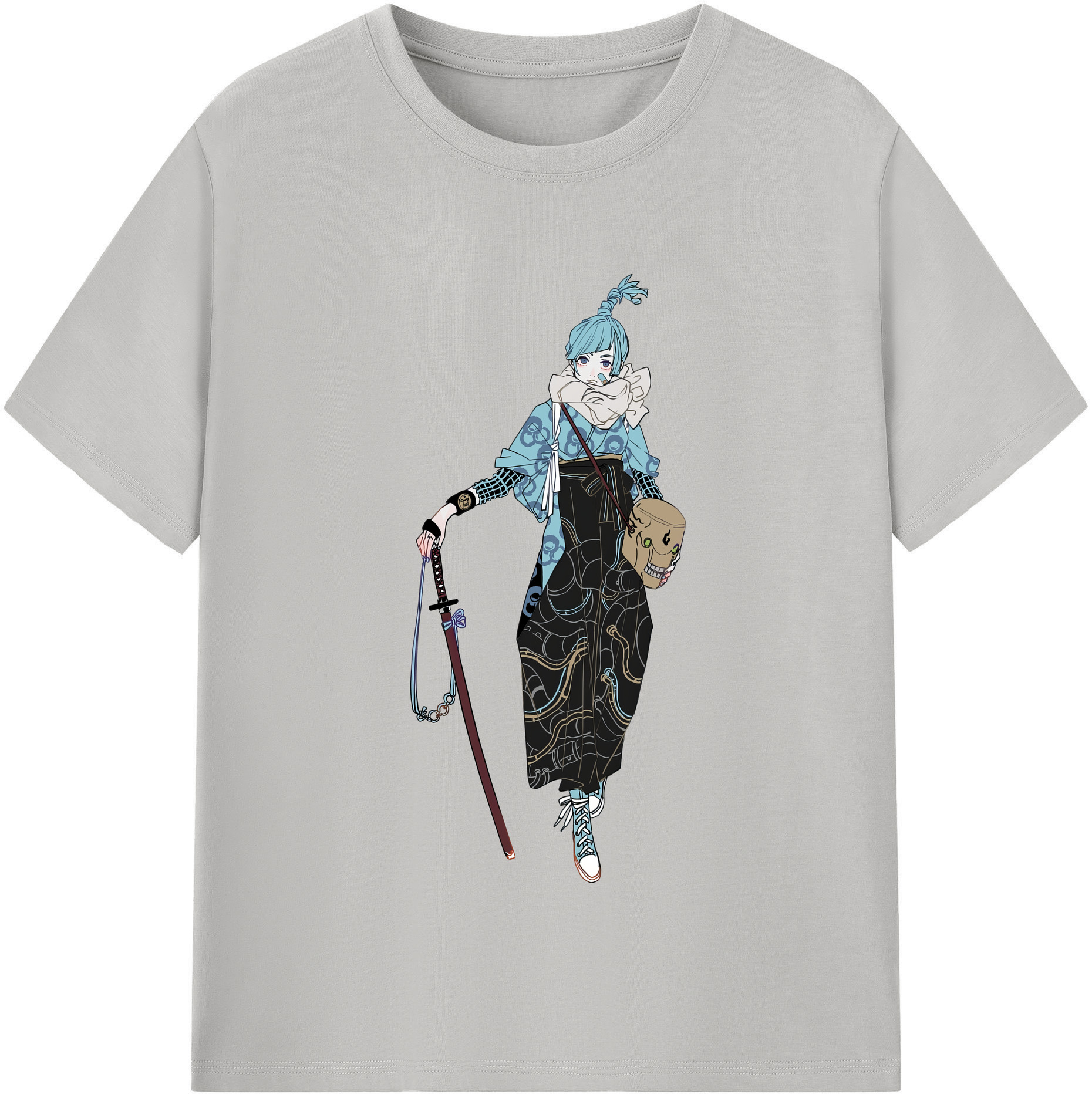 （画像用） 呪術廻戦 Jujutsu Kaisen レディースカジュアルプリントTシャツ（綿100％）