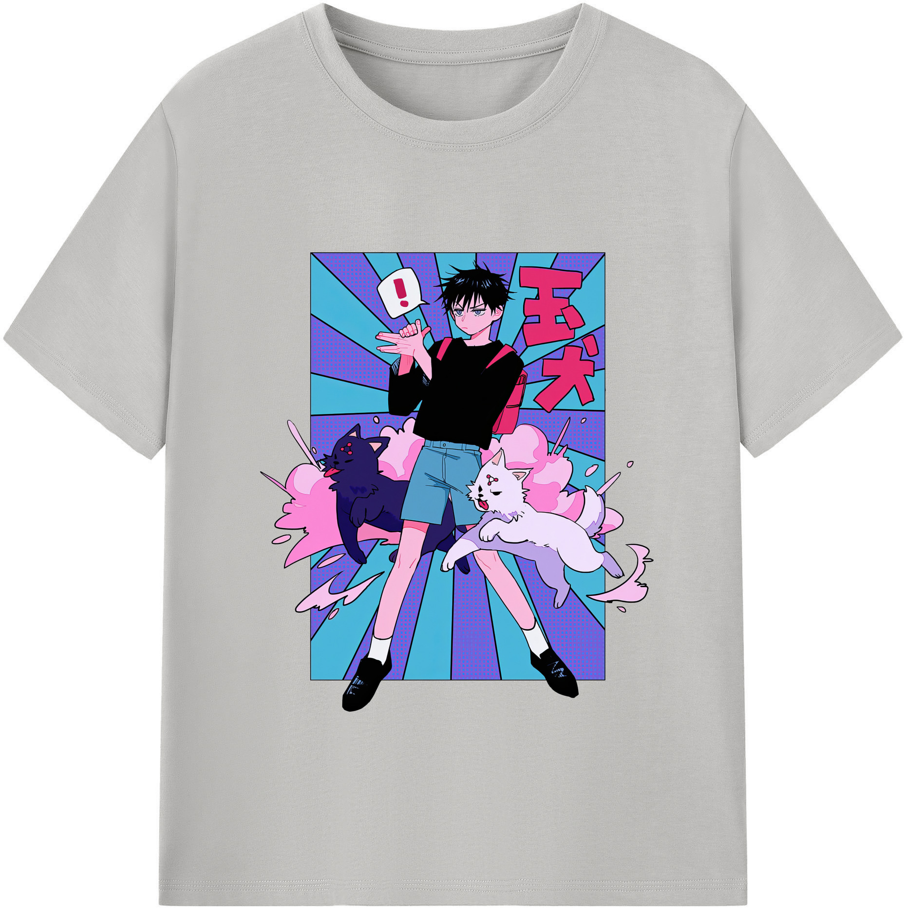 （画像用） 呪術廻戦 Jujutsu Kaisen レディースカジュアルプリントTシャツ（綿100％）