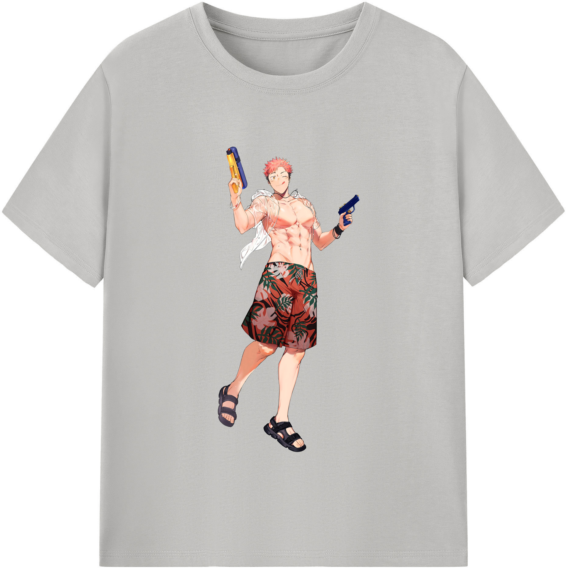 （画像用） 呪術廻戦 Jujutsu Kaisen レディースカジュアルプリントTシャツ（綿100％）