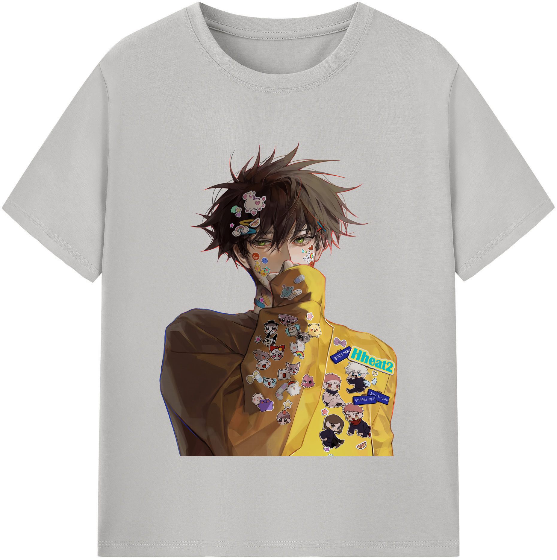 （画像用） 呪術廻戦 Jujutsu Kaisen レディースカジュアルプリントTシャツ（綿100％）