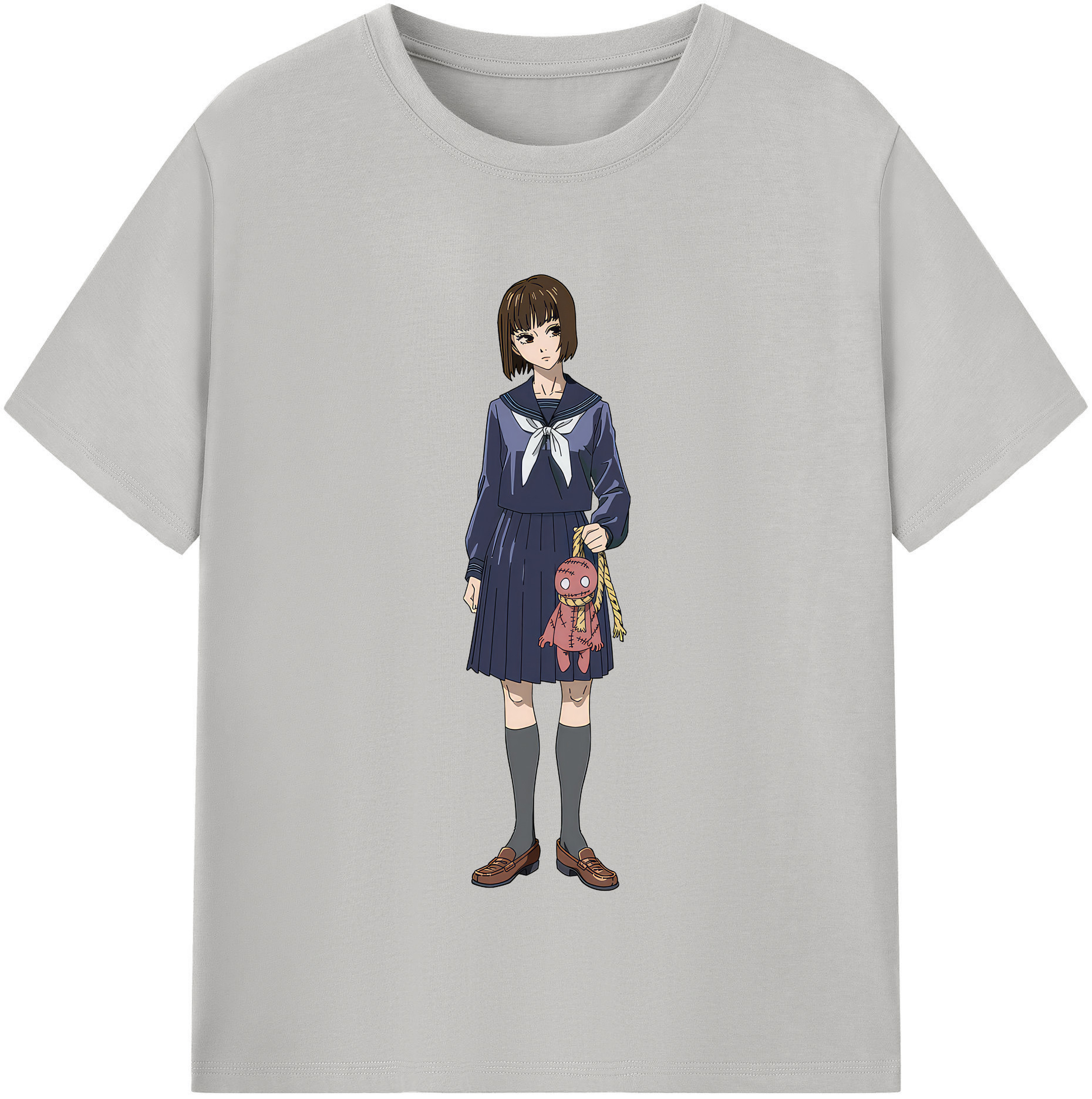 （画像用） 呪術廻戦 Jujutsu Kaisen レディースカジュアルプリントTシャツ（綿100％）