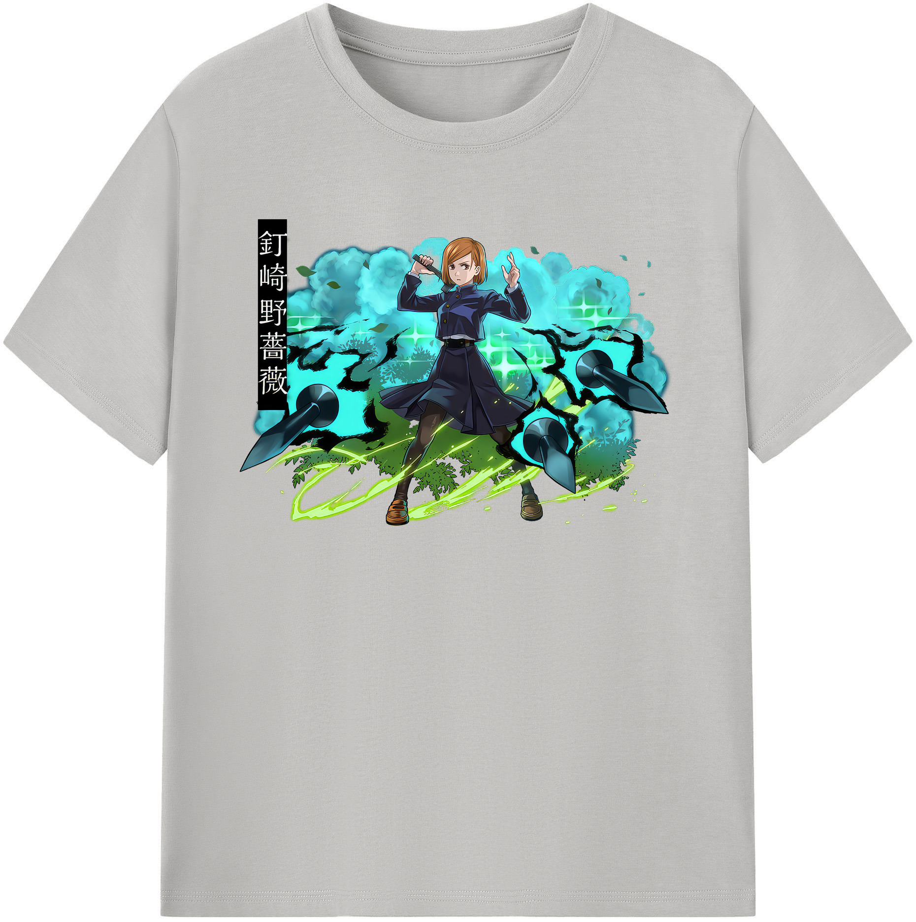 （画像用） 呪術廻戦 Jujutsu Kaisen レディースカジュアルプリントTシャツ（綿100％）
