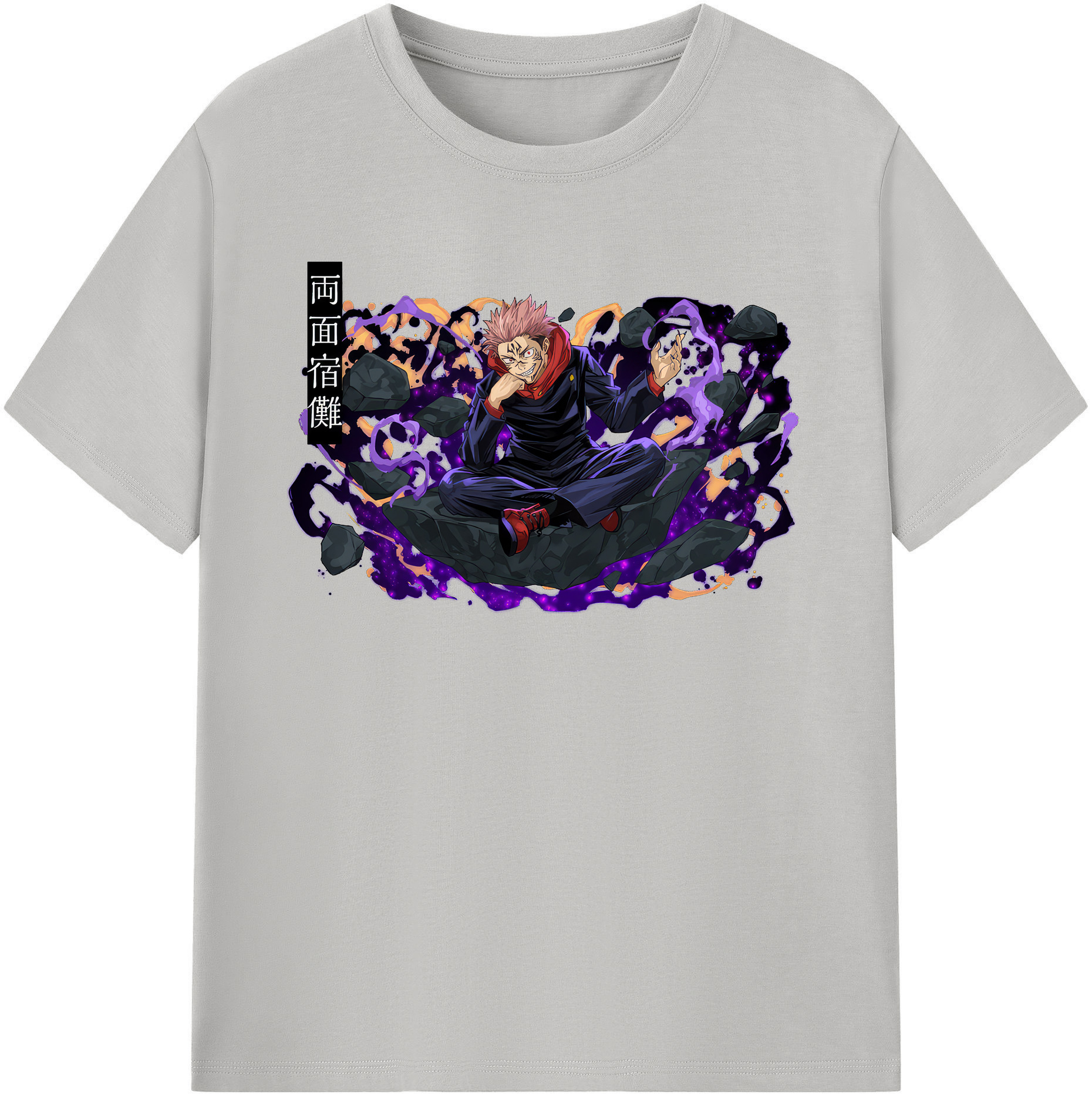 （画像用） 呪術廻戦 Jujutsu Kaisen レディースカジュアルプリントTシャツ（綿100％）