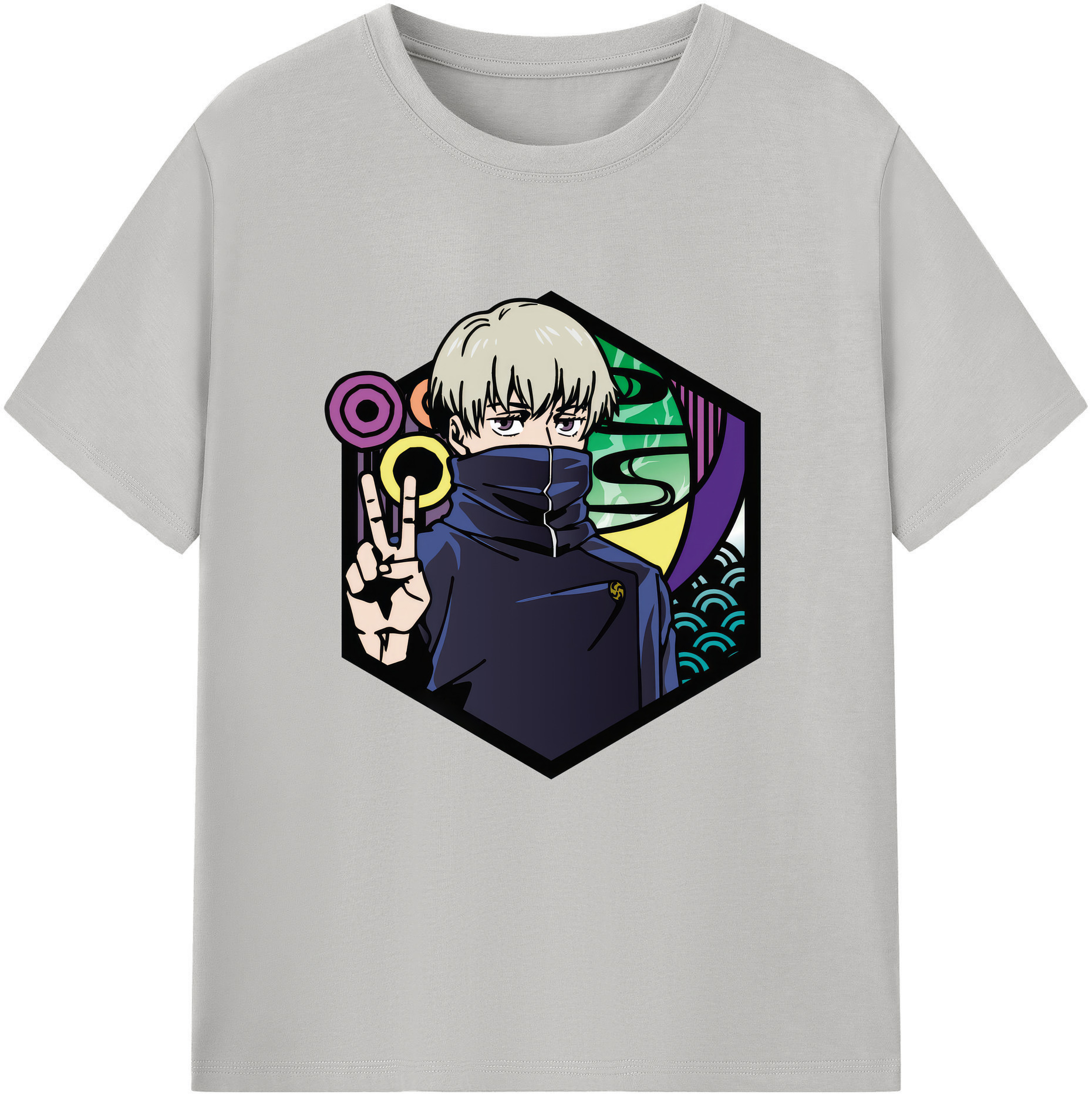 （画像用） 呪術廻戦 Jujutsu Kaisen レディースカジュアルプリントTシャツ（綿100％）