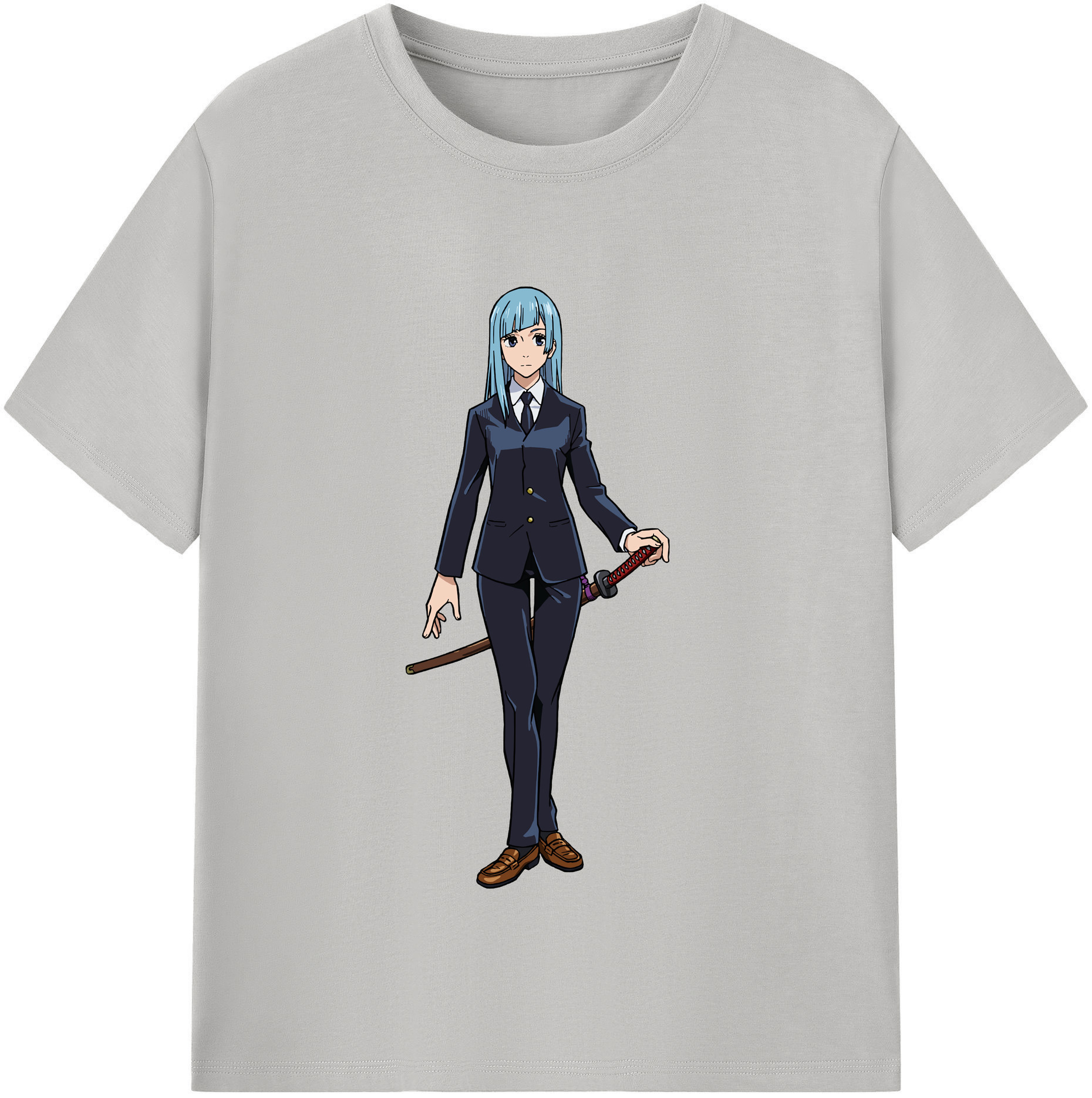 （画像用） 呪術廻戦 Jujutsu Kaisen レディースカジュアルプリントTシャツ（綿100％）