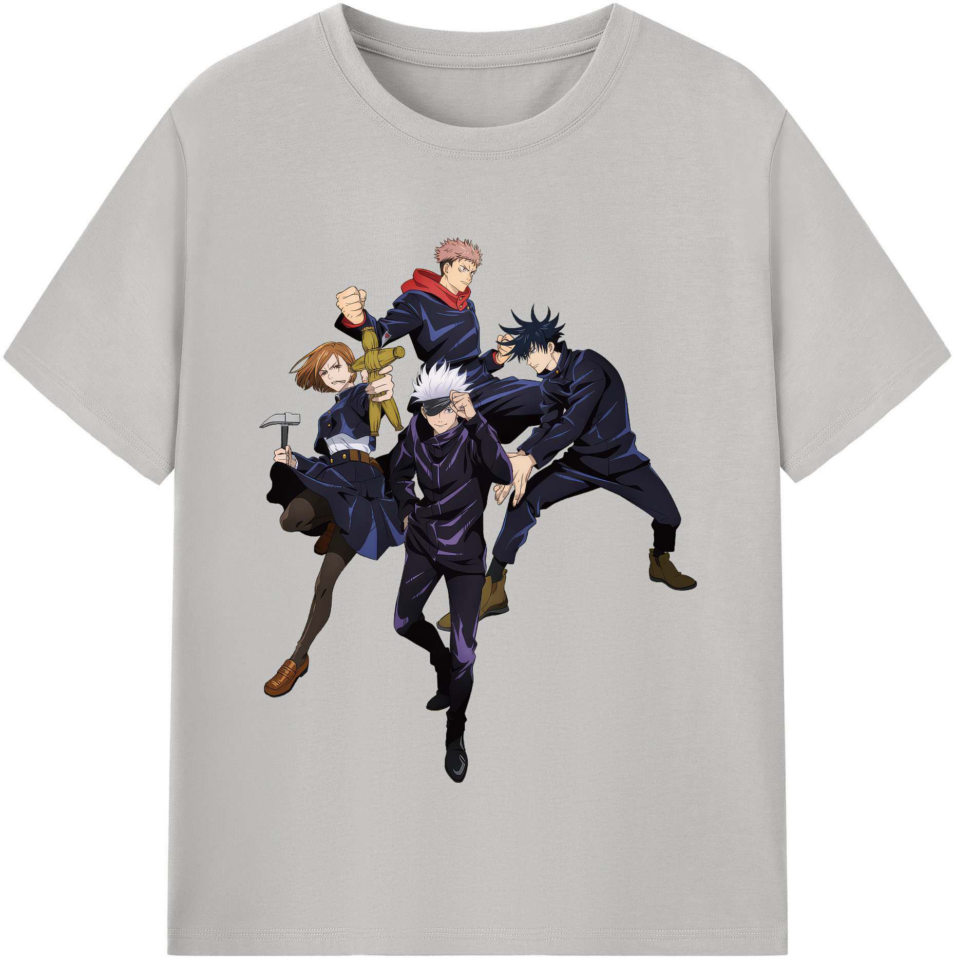 （画像用） 呪術廻戦 Jujutsu Kaisen レディースカジュアルプリントTシャツ（綿100％）