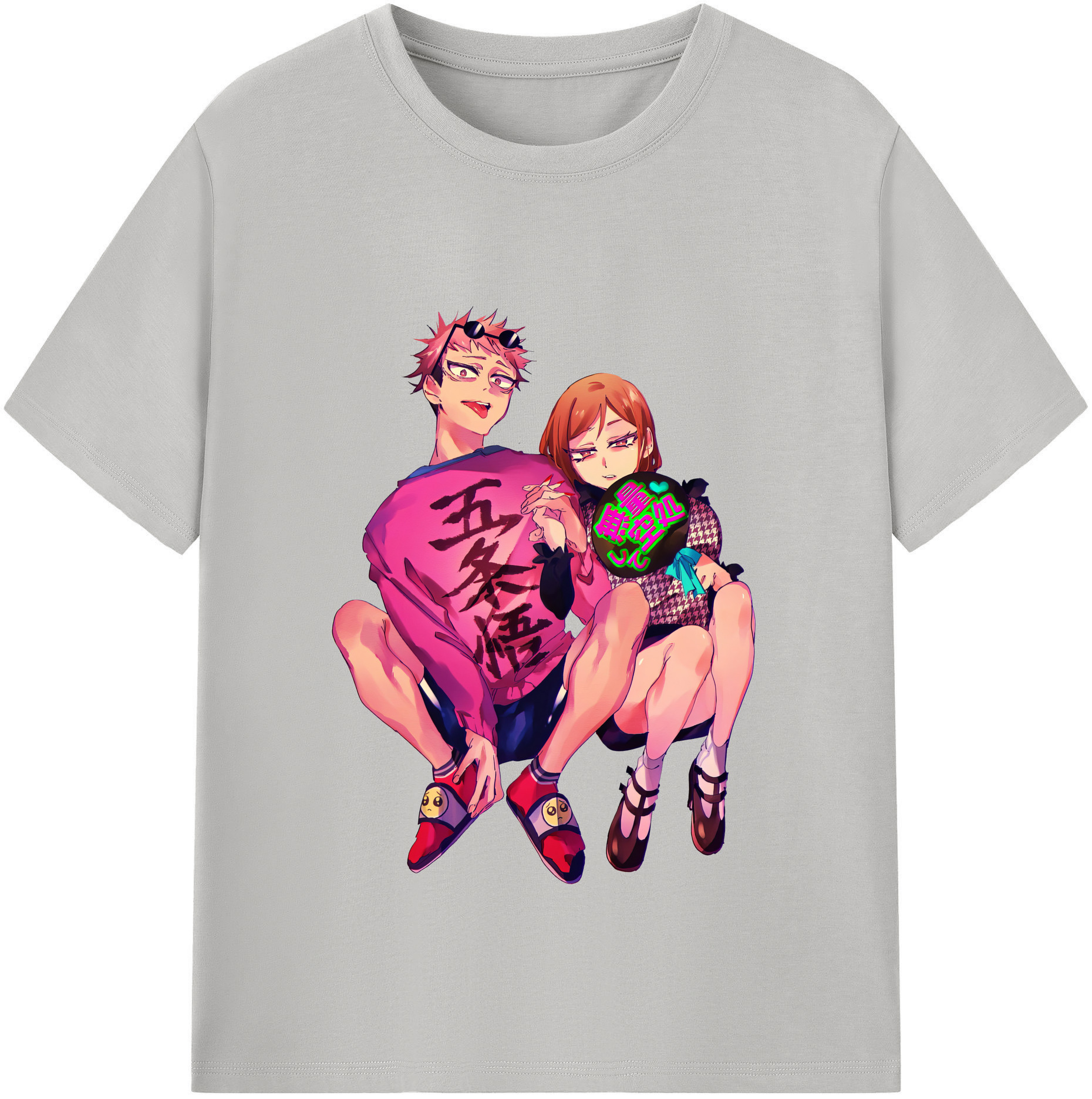 （画像用） 呪術廻戦 Jujutsu Kaisen レディースカジュアルプリントTシャツ（綿100％）