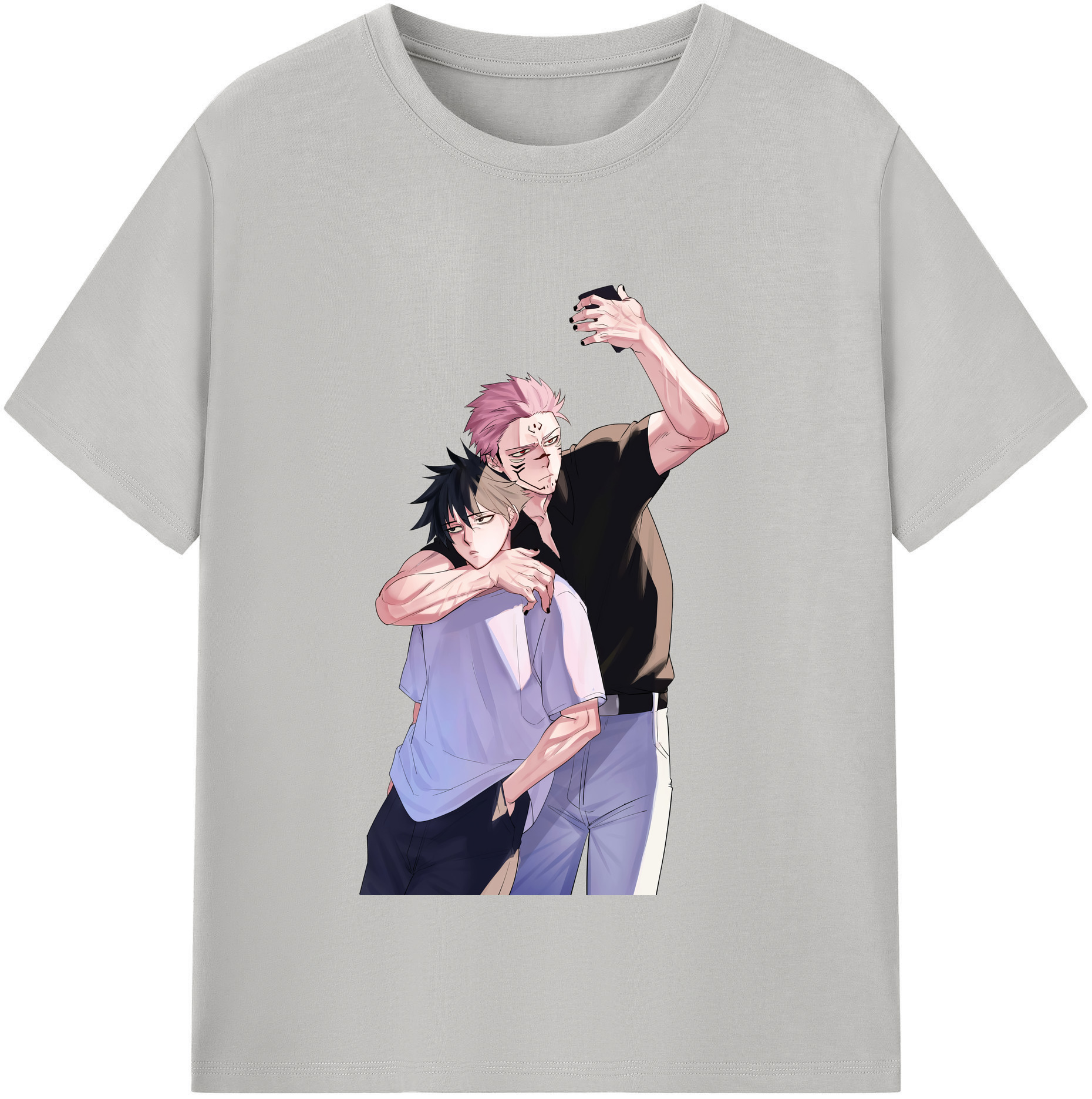 （画像用） 呪術廻戦 Jujutsu Kaisen レディースカジュアルプリントTシャツ（綿100％）