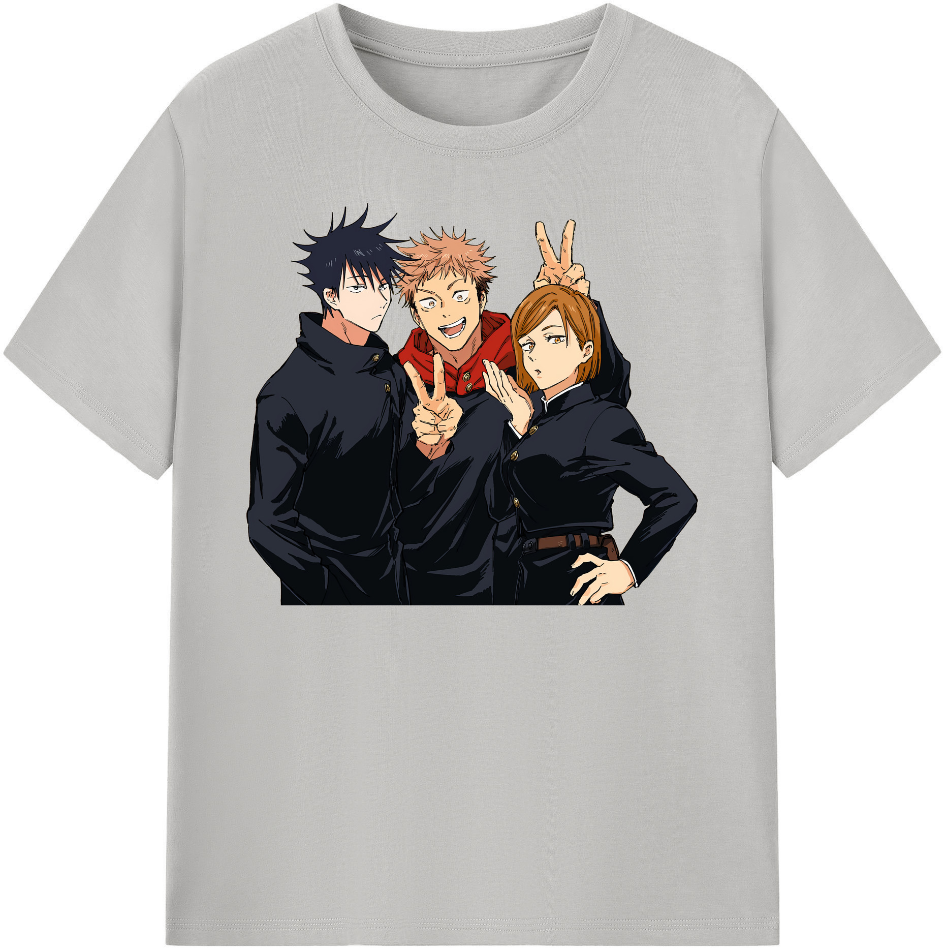 （画像用） 呪術廻戦 Jujutsu Kaisen レディースカジュアルプリントTシャツ（綿100％）