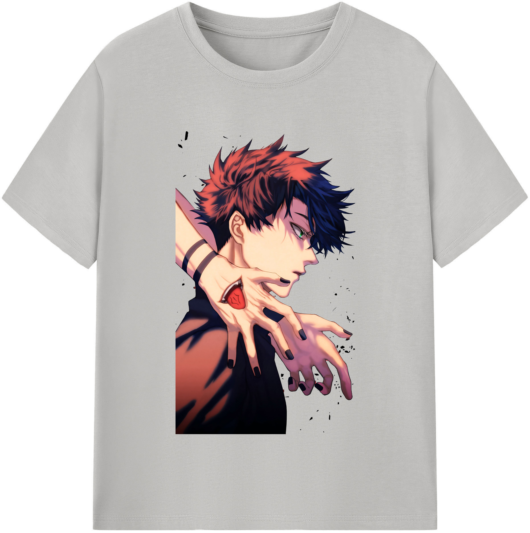 （画像用） 呪術廻戦 Jujutsu Kaisen レディースカジュアルプリントTシャツ（綿100％）
