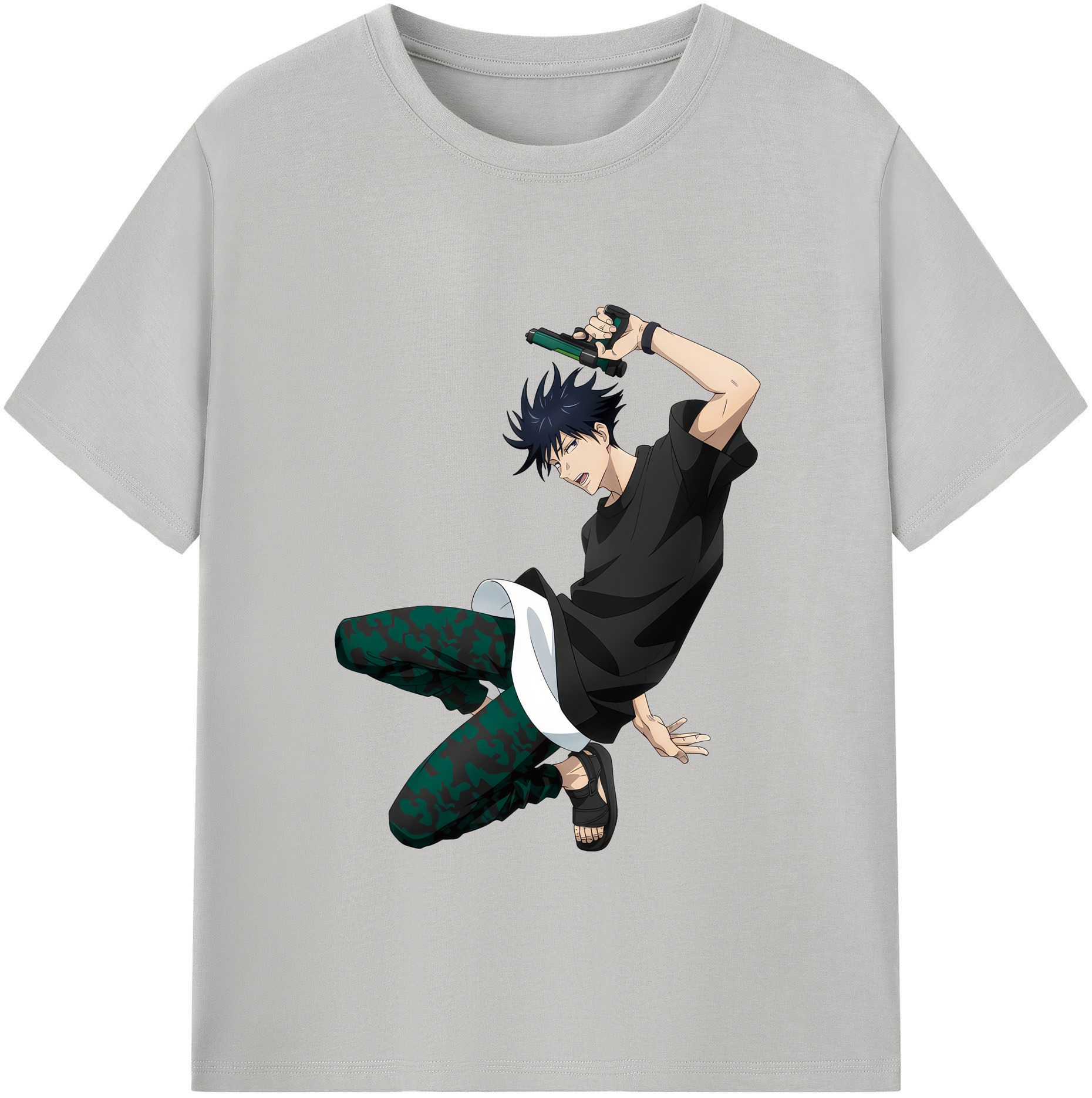 （画像用） 呪術廻戦 Jujutsu Kaisen レディースカジュアルプリントTシャツ（綿100％）