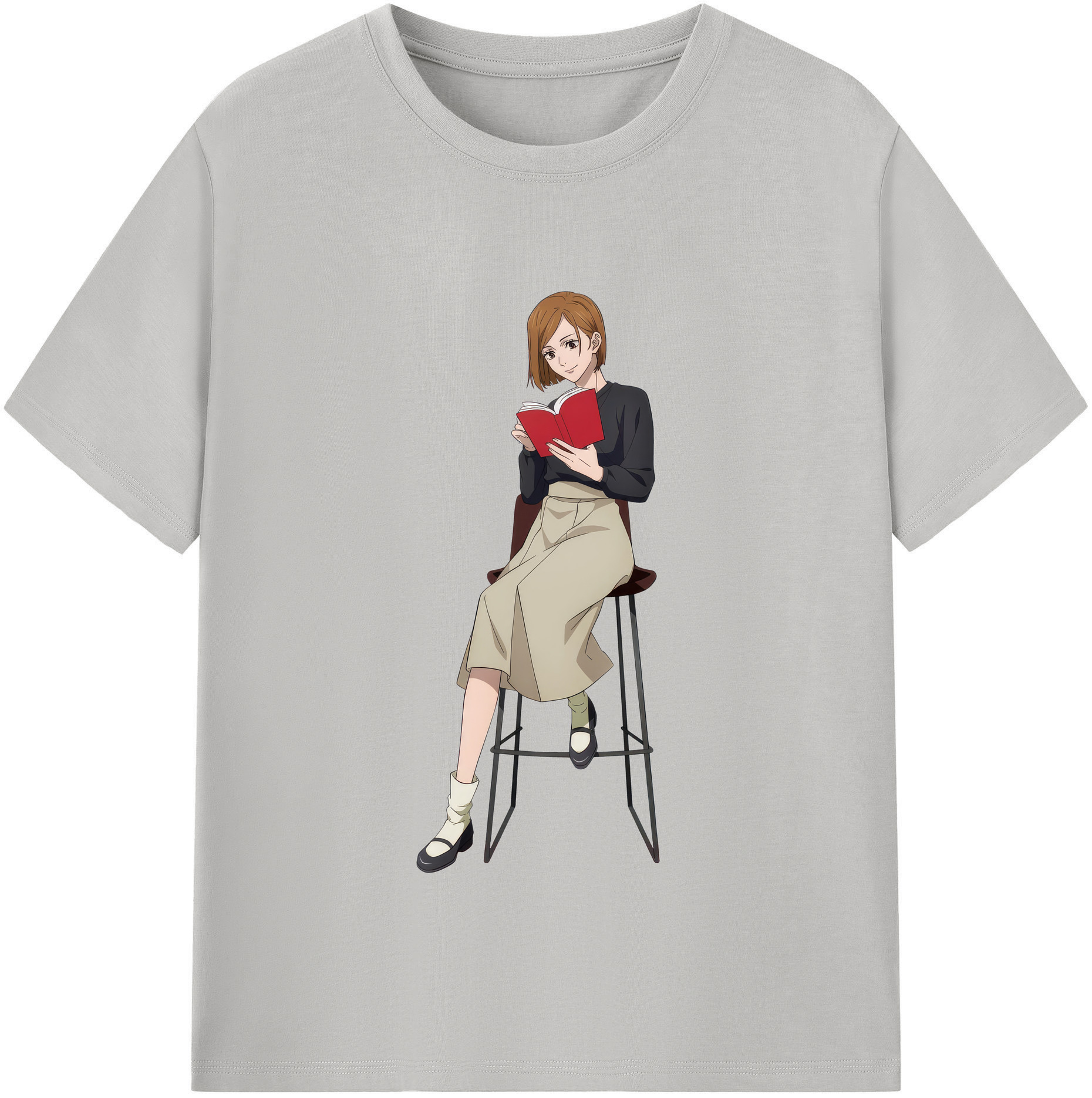 （画像用） 呪術廻戦 Jujutsu Kaisen レディースカジュアルプリントTシャツ（綿100％）