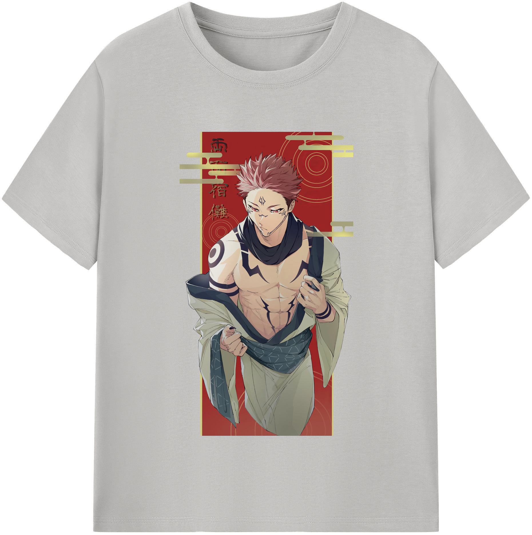 （画像用） 呪術廻戦 Jujutsu Kaisen レディースカジュアルプリントTシャツ（綿100％）