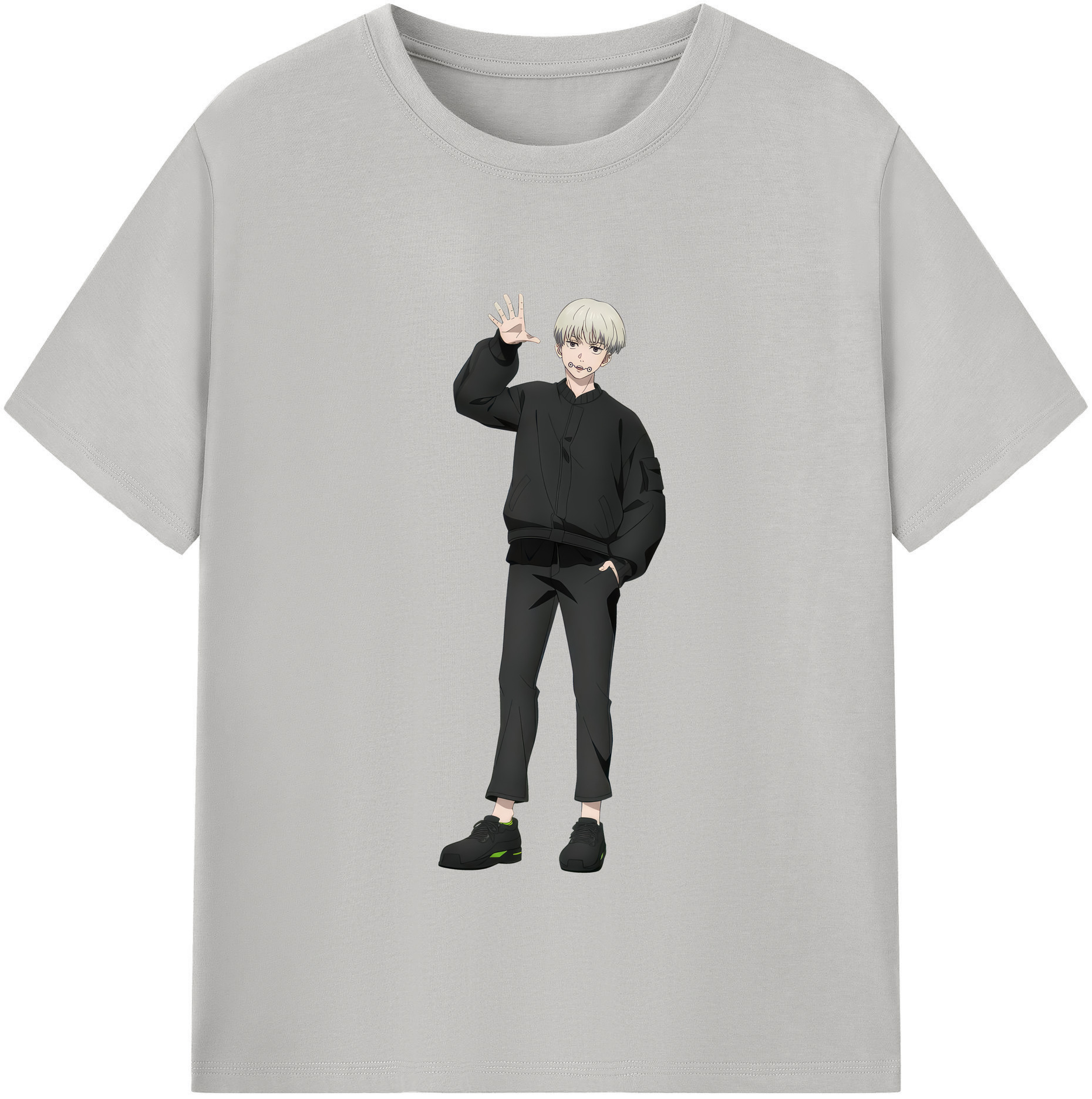 （画像用） 呪術廻戦 Jujutsu Kaisen レディースカジュアルプリントTシャツ（綿100％）