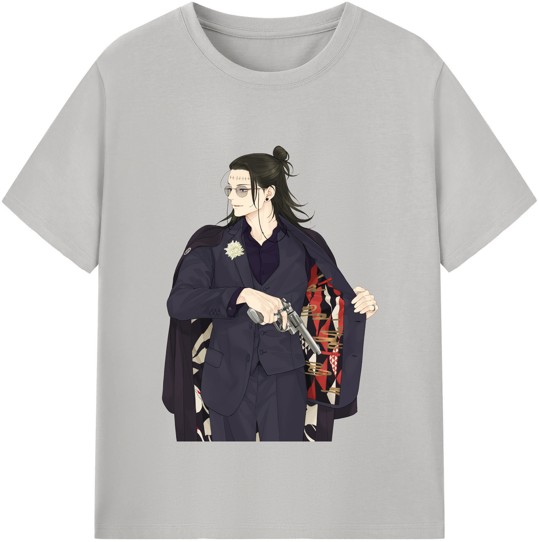 （画像用） 呪術廻戦 Jujutsu Kaisen レディースカジュアルプリントTシャツ（綿100％）