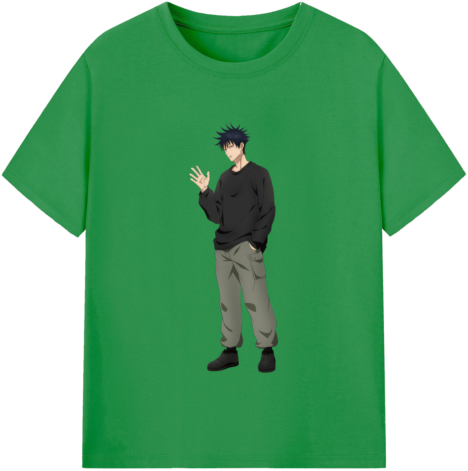 （画像用） 呪術廻戦 Jujutsu Kaisen レディースカジュアルプリントTシャツ（綿100％）