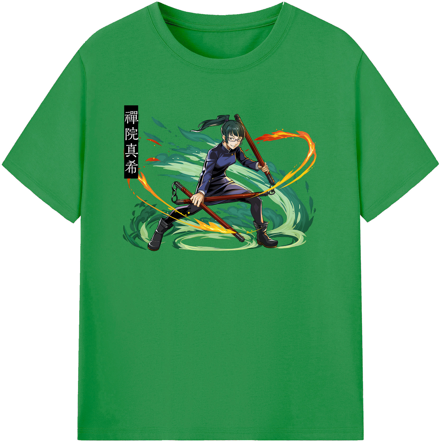 （画像用） 呪術廻戦 Jujutsu Kaisen レディースカジュアルプリントTシャツ（綿100％）