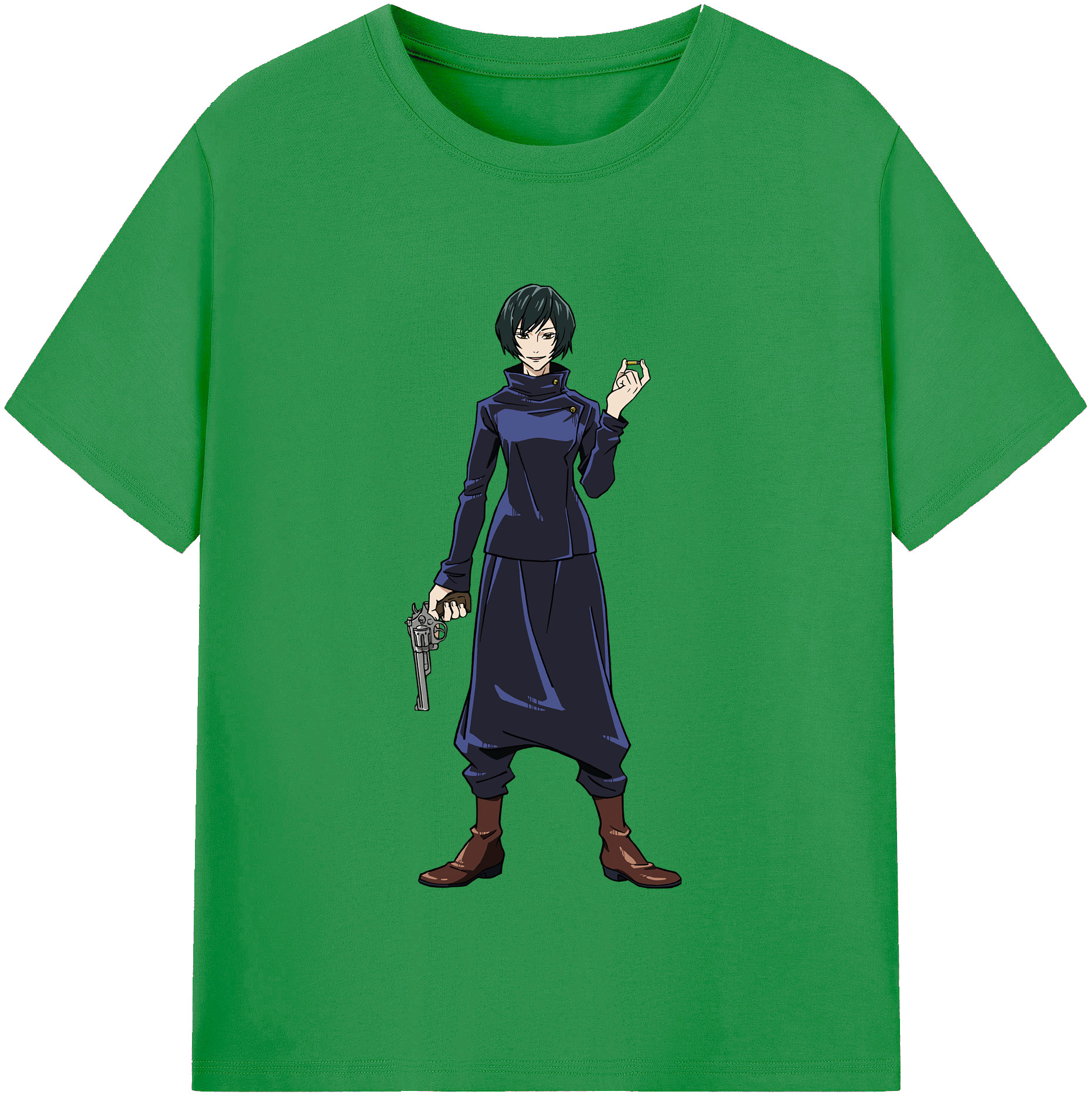 （画像用） 呪術廻戦 Jujutsu Kaisen レディースカジュアルプリントTシャツ（綿100％）