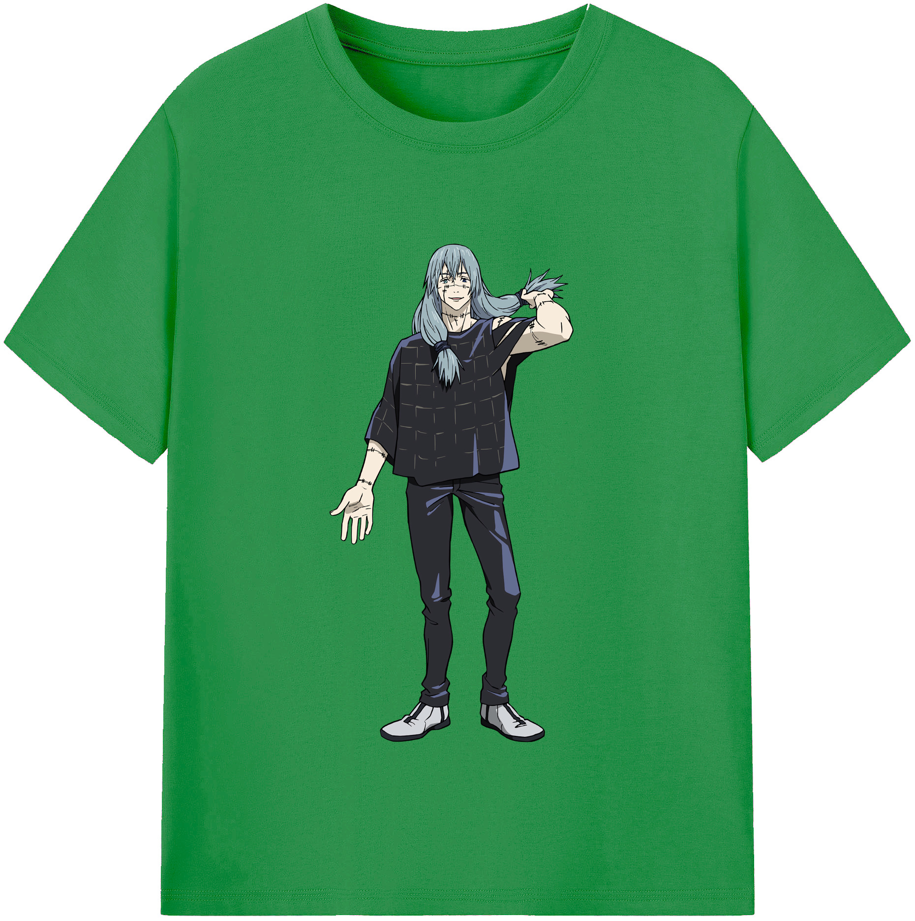 （画像用） 呪術廻戦 Jujutsu Kaisen レディースカジュアルプリントTシャツ（綿100％）