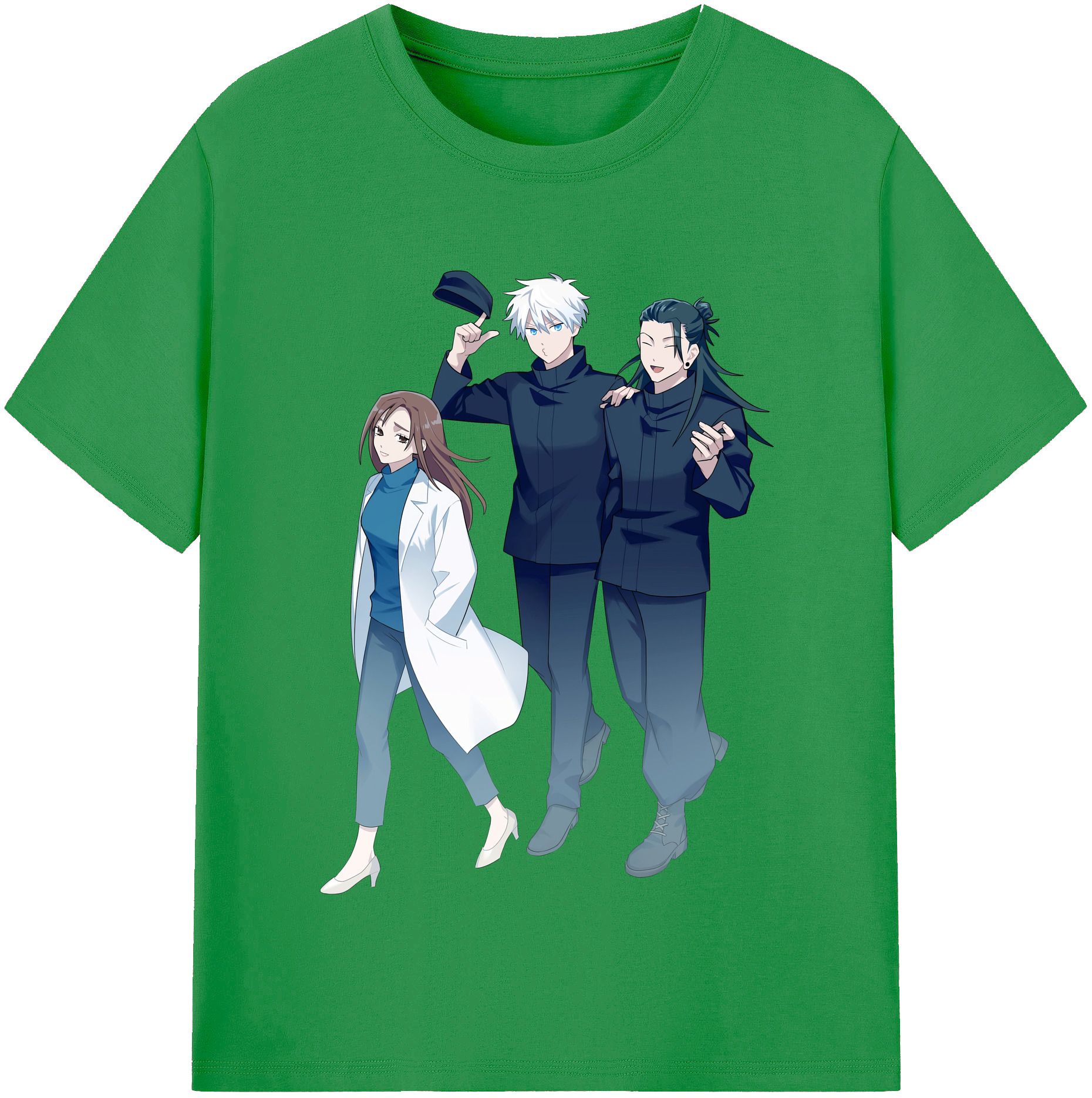 （画像用） 呪術廻戦 Jujutsu Kaisen レディースカジュアルプリントTシャツ（綿100％）