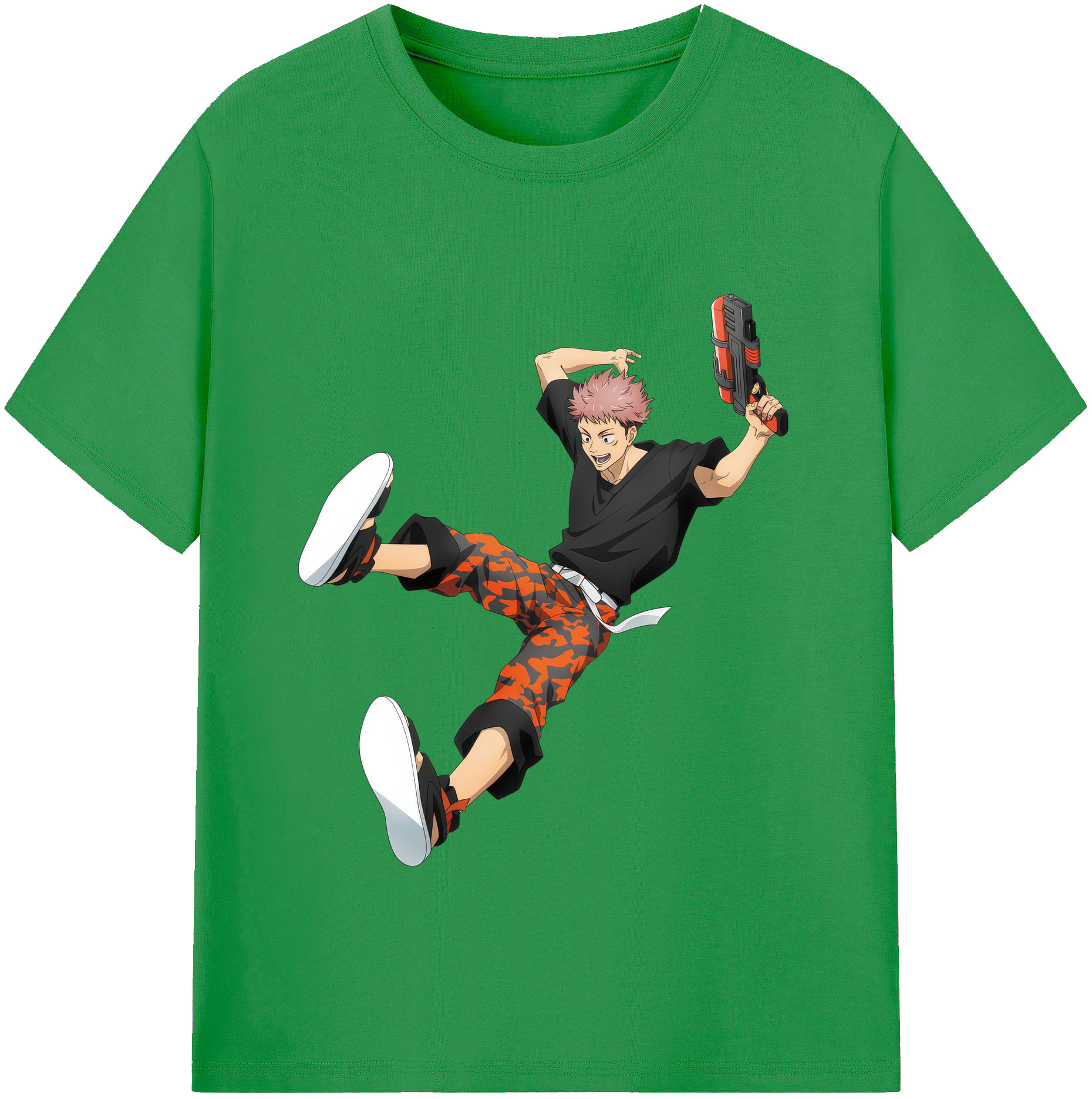（画像用） 呪術廻戦 Jujutsu Kaisen レディースカジュアルプリントTシャツ（綿100％）