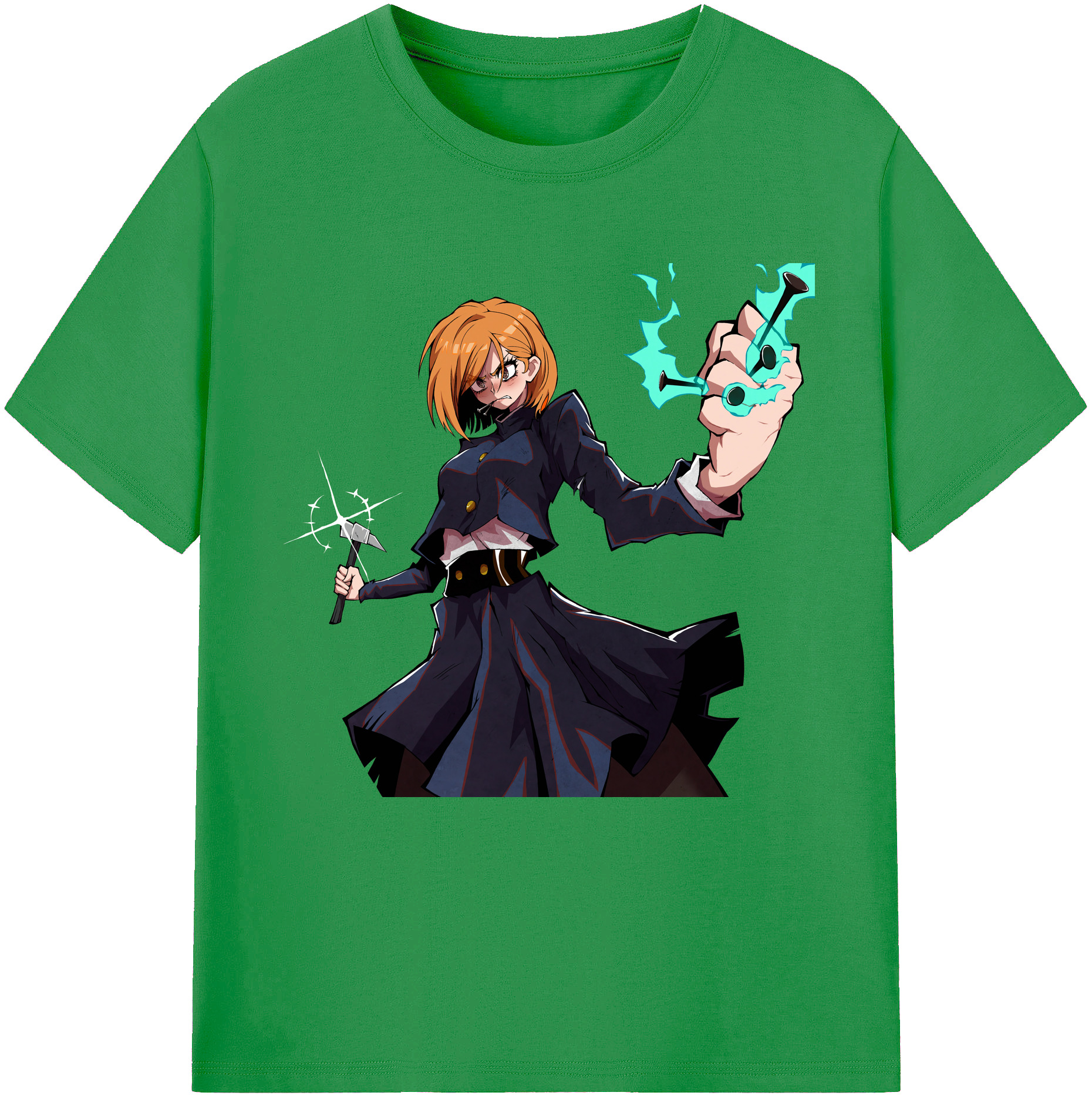 （画像用） 呪術廻戦 Jujutsu Kaisen レディースカジュアルプリントTシャツ（綿100％）