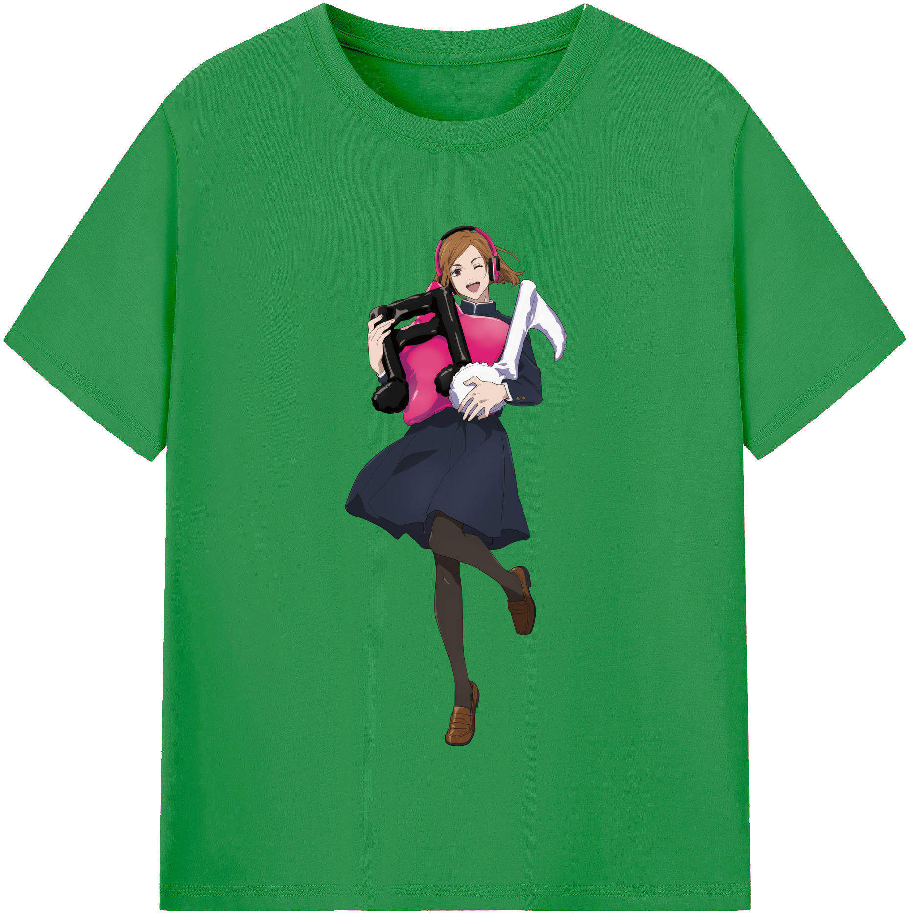 （画像用） 呪術廻戦 Jujutsu Kaisen レディースカジュアルプリントTシャツ（綿100％）