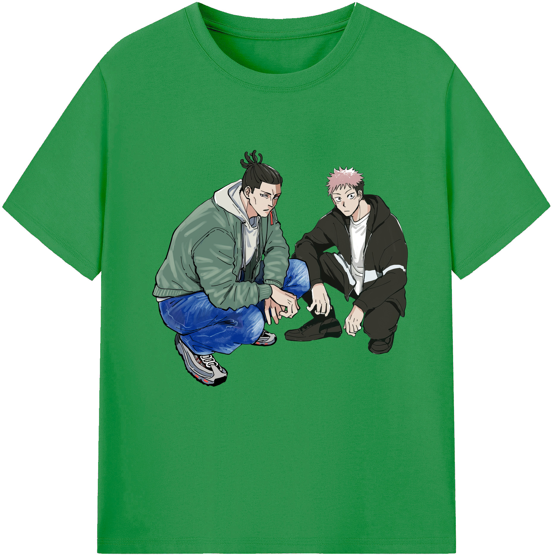 （画像用） 呪術廻戦 Jujutsu Kaisen レディースカジュアルプリントTシャツ（綿100％）