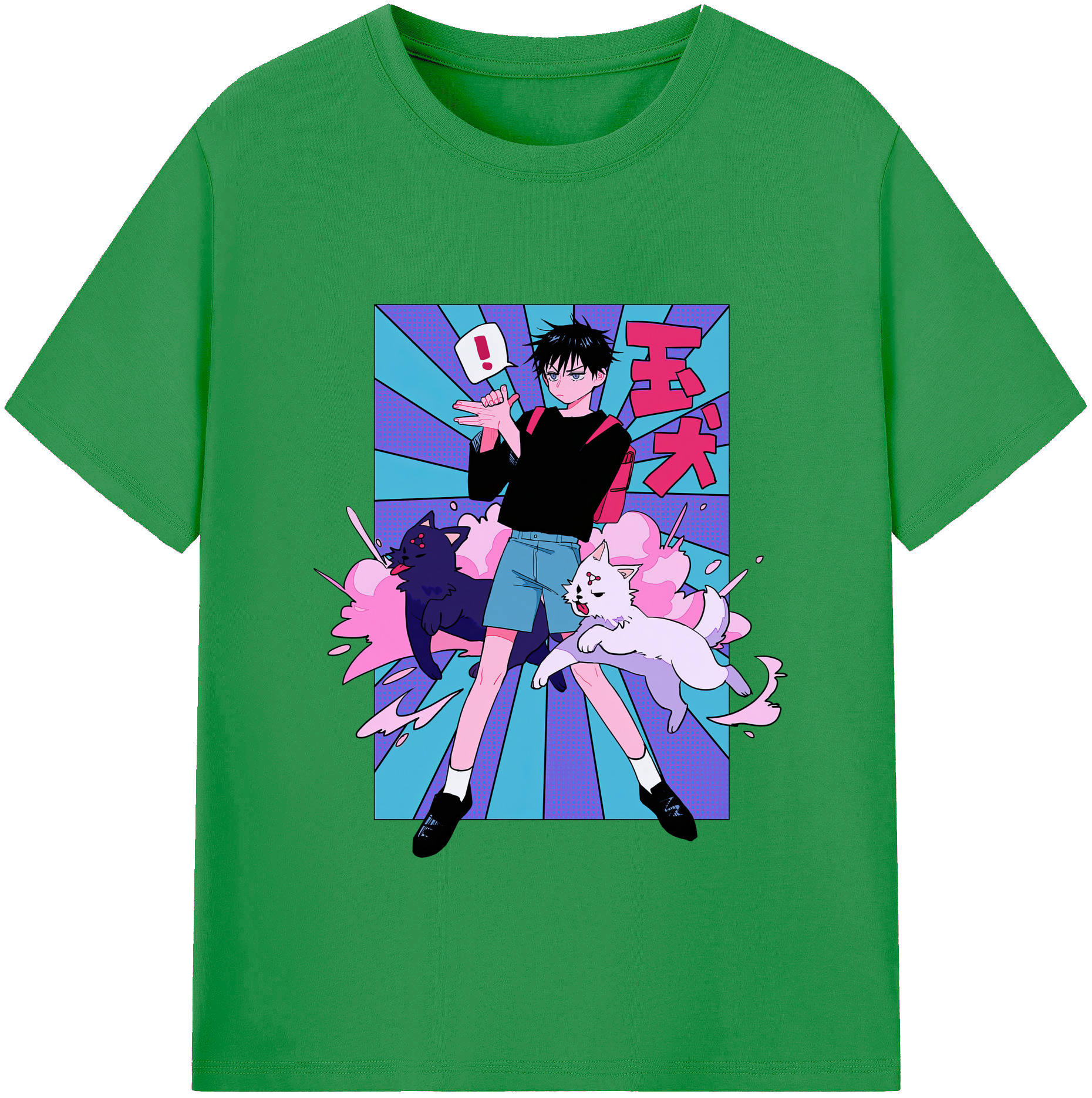 （画像用） 呪術廻戦 Jujutsu Kaisen レディースカジュアルプリントTシャツ（綿100％）