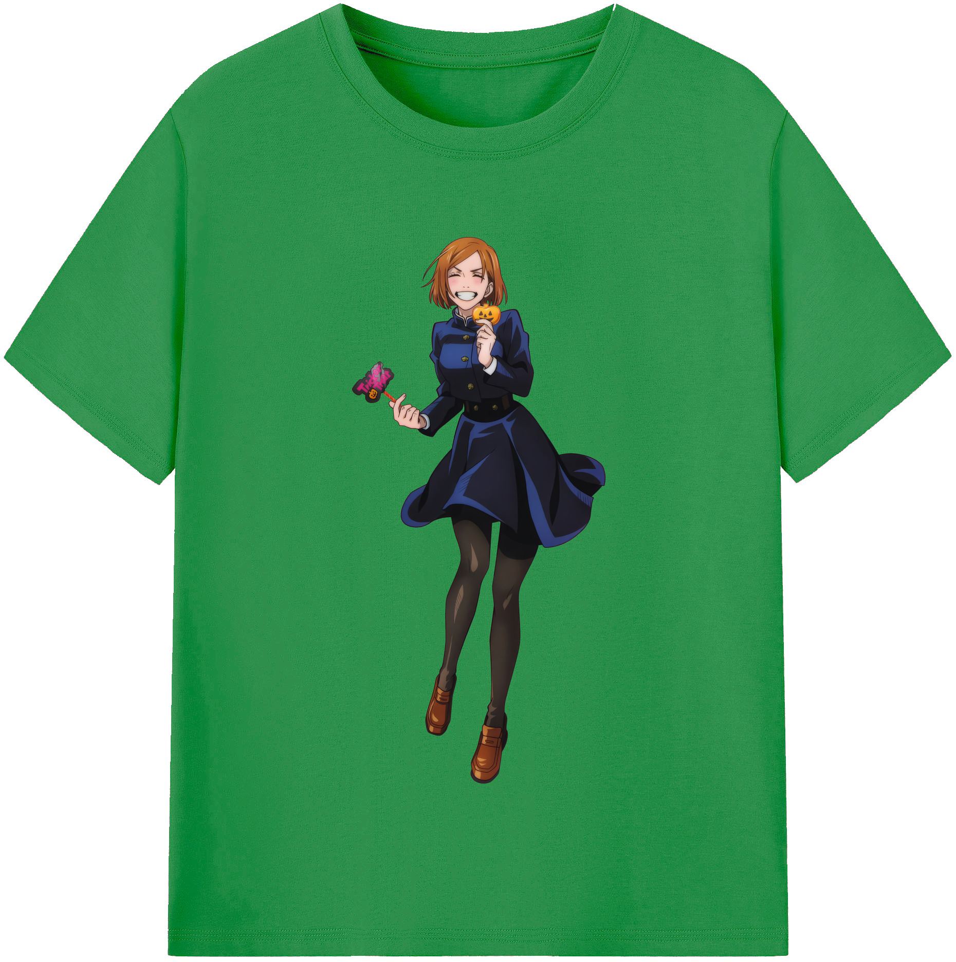 （画像用） 呪術廻戦 Jujutsu Kaisen レディースカジュアルプリントTシャツ（綿100％）