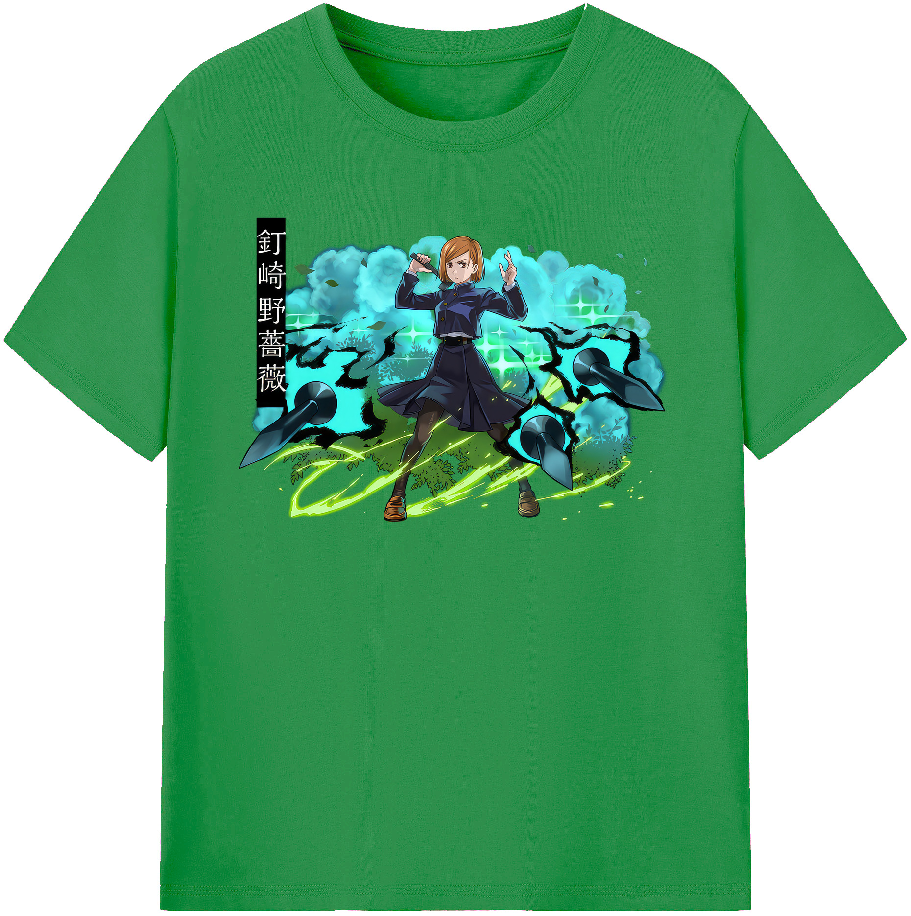 （画像用） 呪術廻戦 Jujutsu Kaisen レディースカジュアルプリントTシャツ（綿100％）