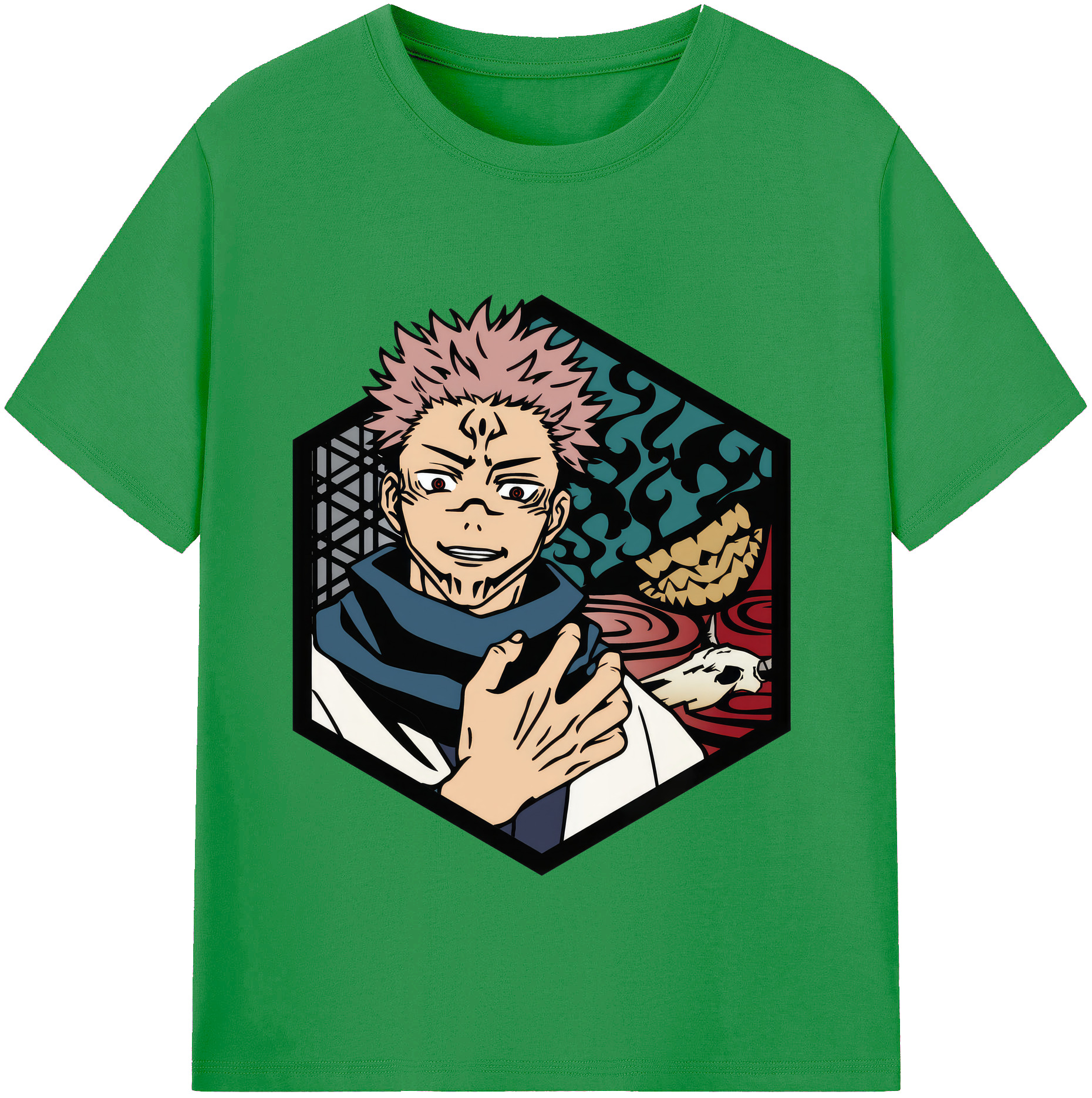 （画像用） 呪術廻戦 Jujutsu Kaisen レディースカジュアルプリントTシャツ（綿100％）