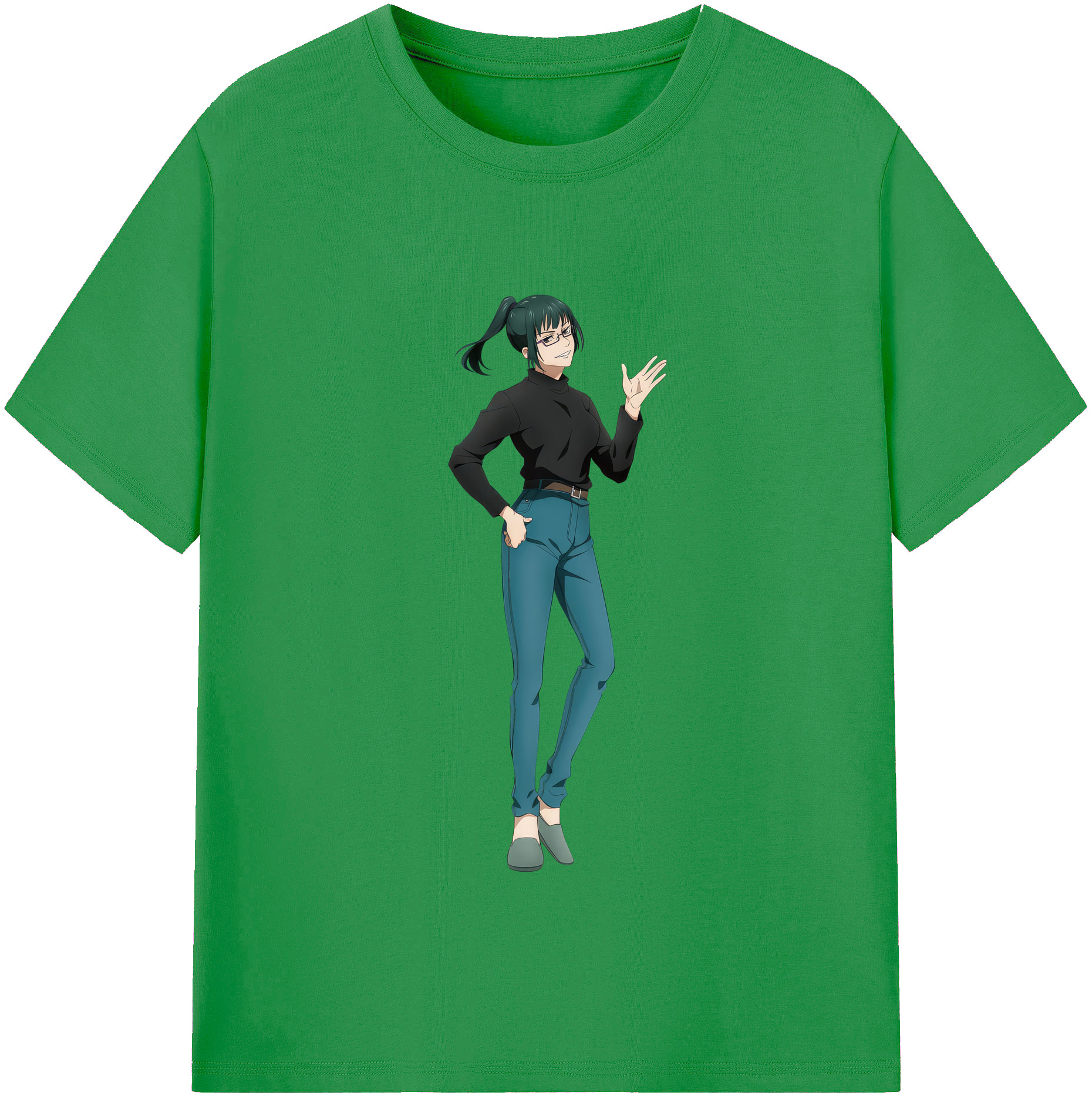 （画像用） 呪術廻戦 Jujutsu Kaisen レディースカジュアルプリントTシャツ（綿100％）
