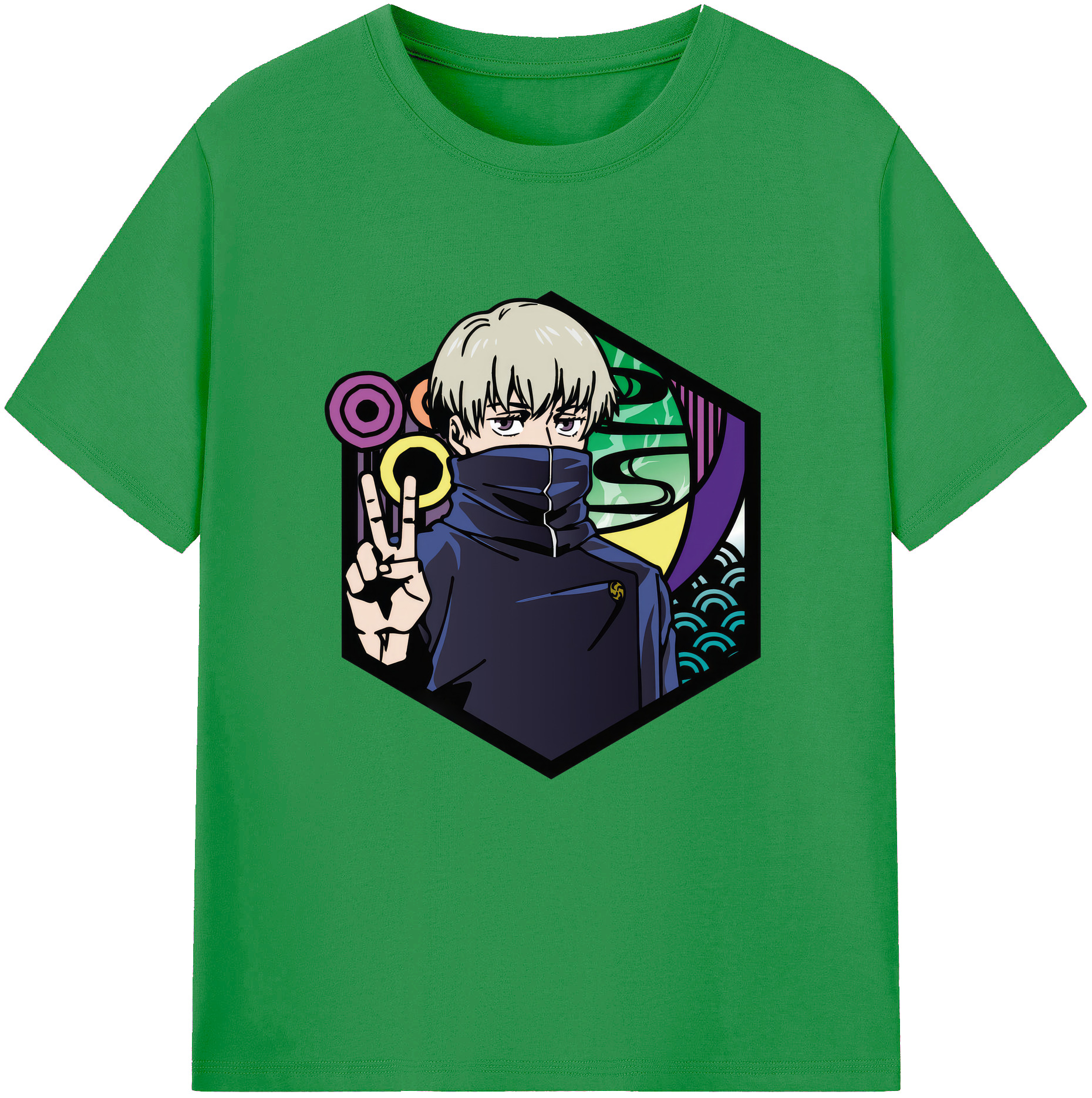 （画像用） 呪術廻戦 Jujutsu Kaisen レディースカジュアルプリントTシャツ（綿100％）