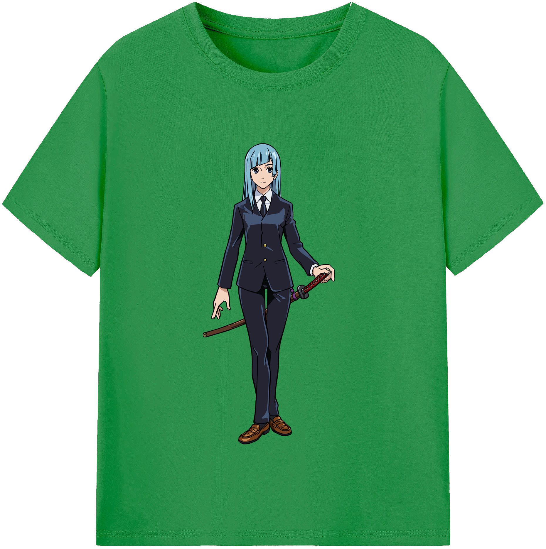 （画像用） 呪術廻戦 Jujutsu Kaisen レディースカジュアルプリントTシャツ（綿100％）