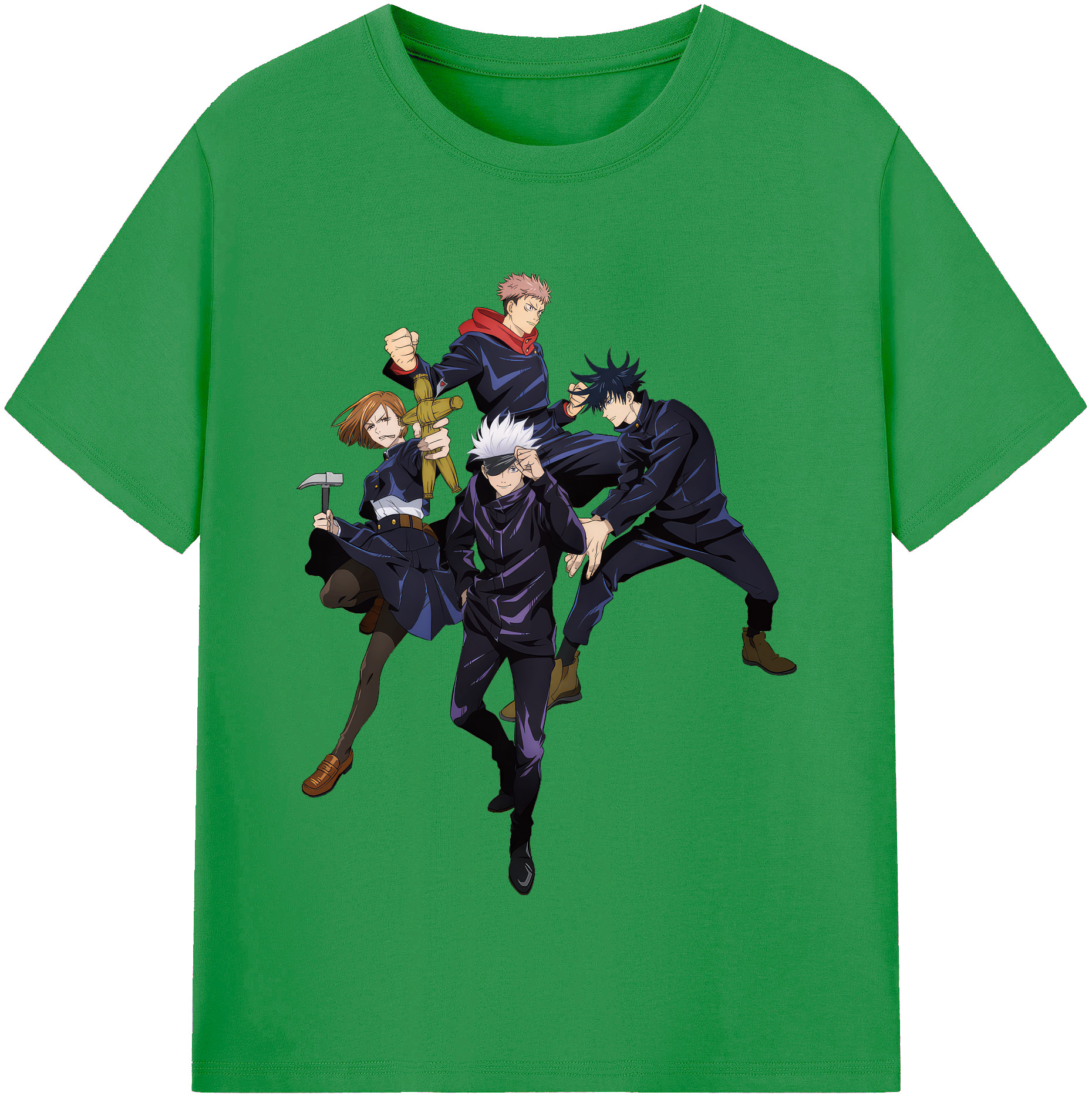 （画像用） 呪術廻戦 Jujutsu Kaisen レディースカジュアルプリントTシャツ（綿100％）
