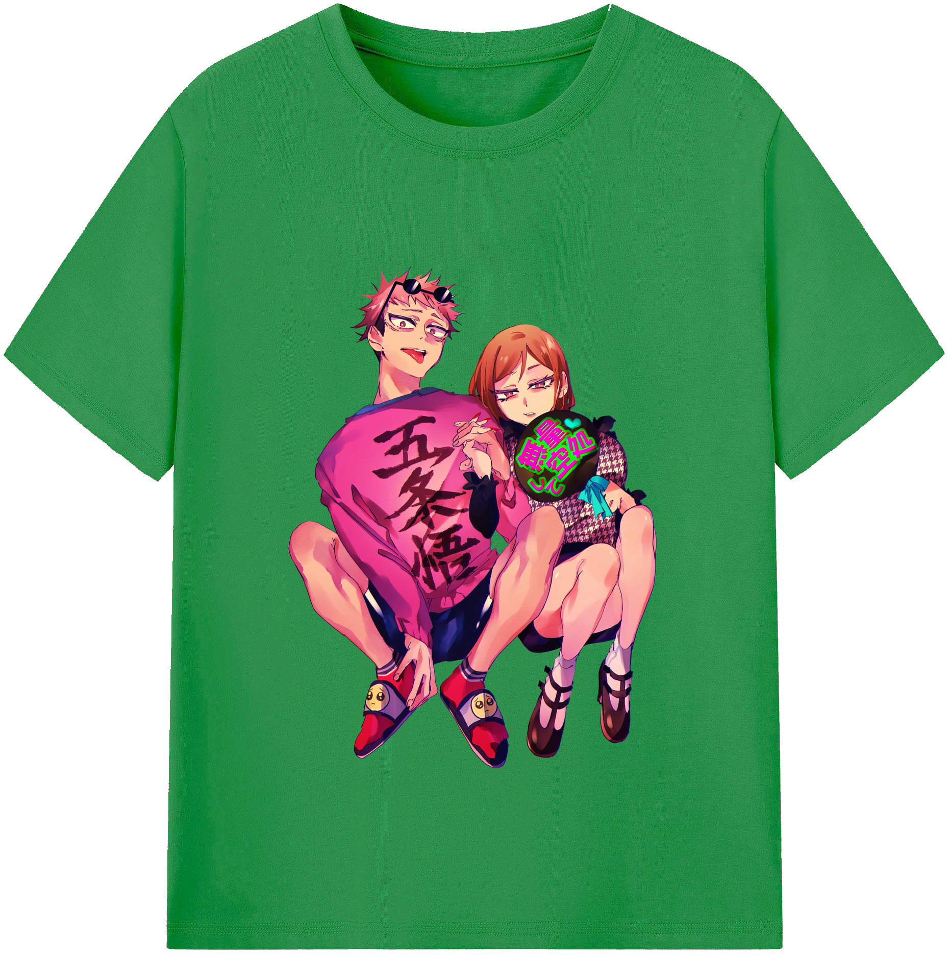 （画像用） 呪術廻戦 Jujutsu Kaisen レディースカジュアルプリントTシャツ（綿100％）