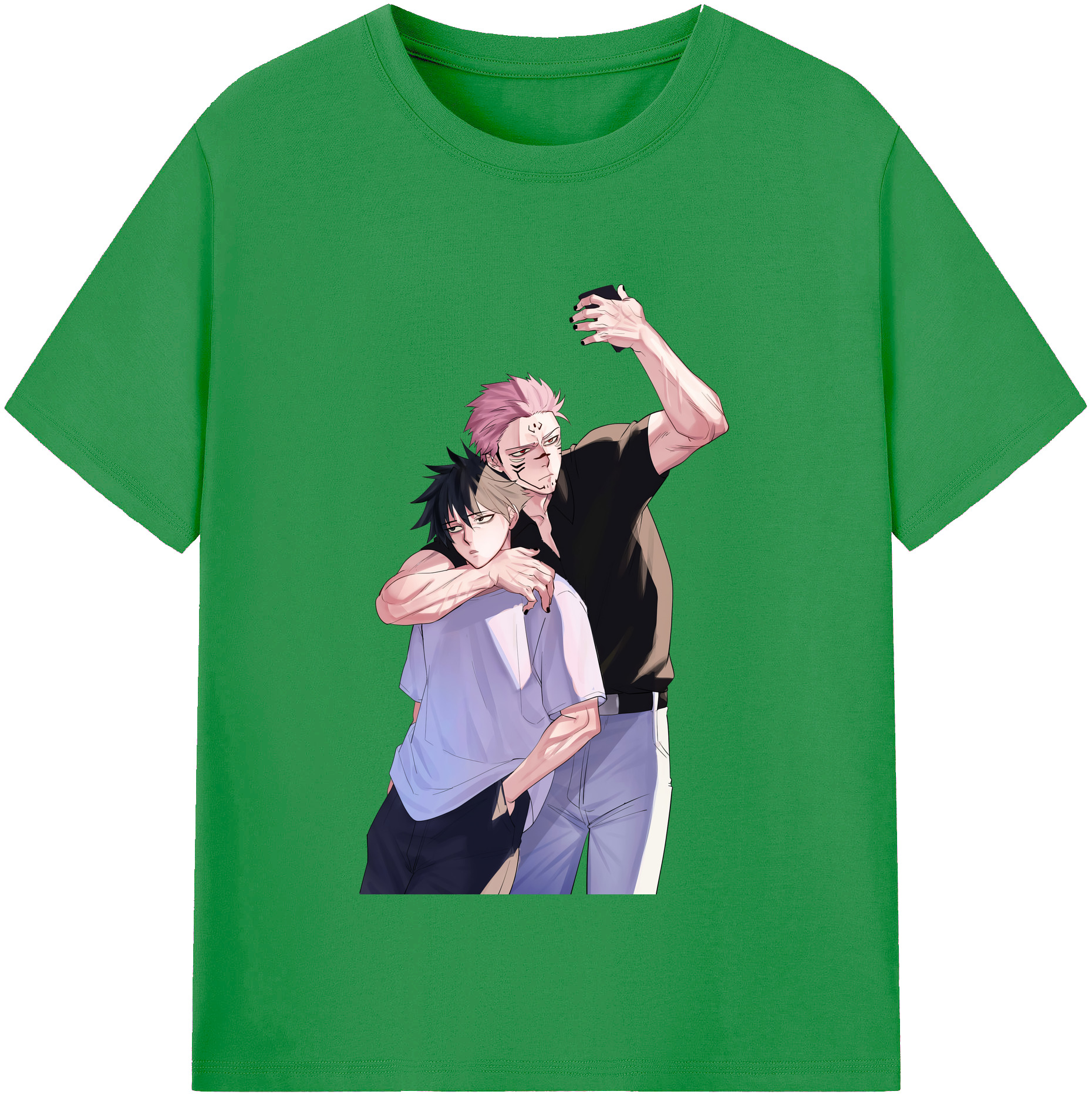 （画像用） 呪術廻戦 Jujutsu Kaisen レディースカジュアルプリントTシャツ（綿100％）