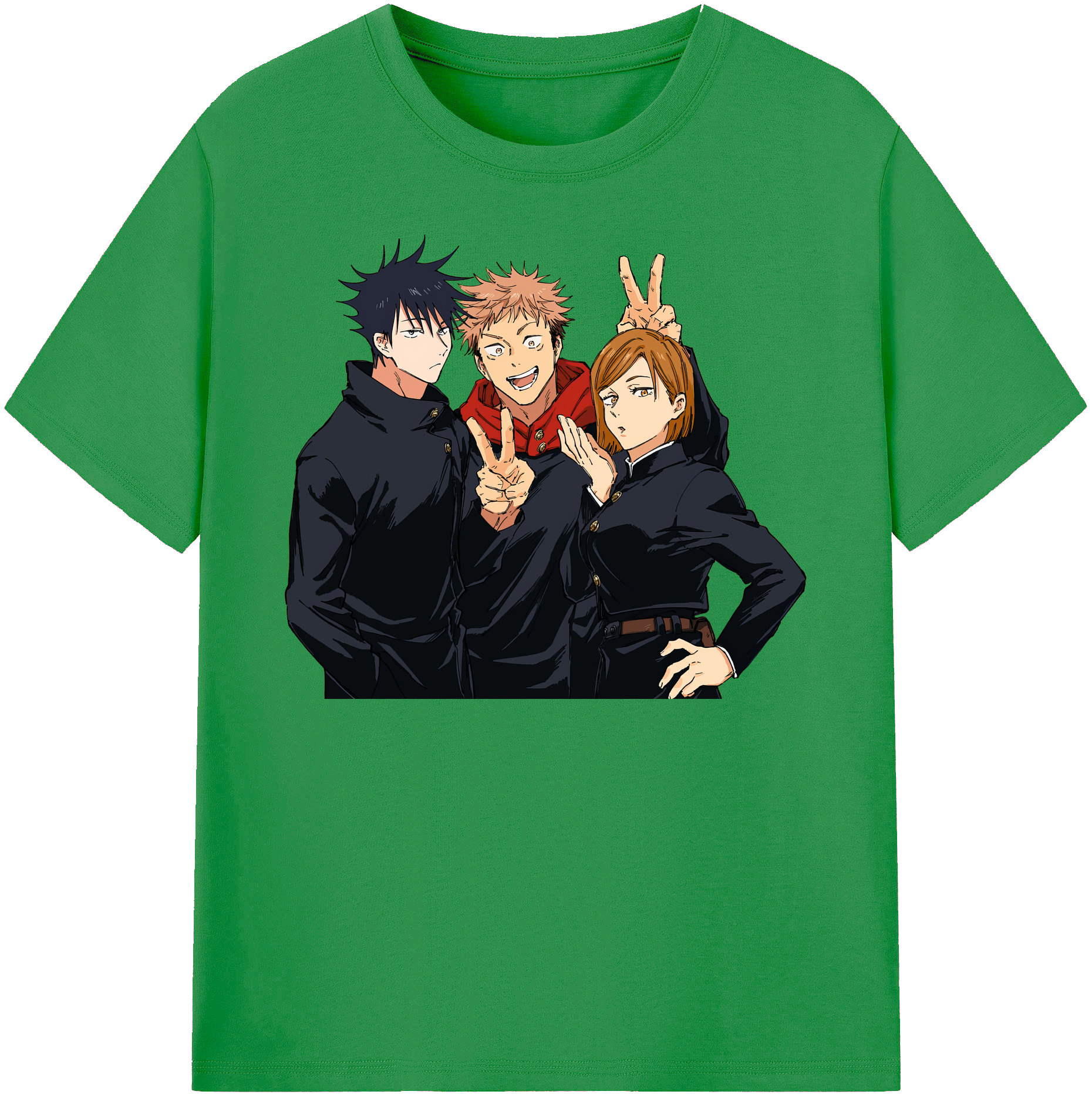（画像用） 呪術廻戦 Jujutsu Kaisen レディースカジュアルプリントTシャツ（綿100％）