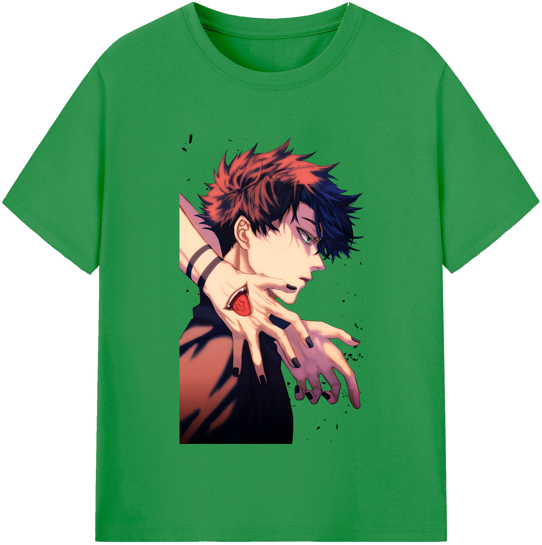 （画像用） 呪術廻戦 Jujutsu Kaisen レディースカジュアルプリントTシャツ（綿100％）