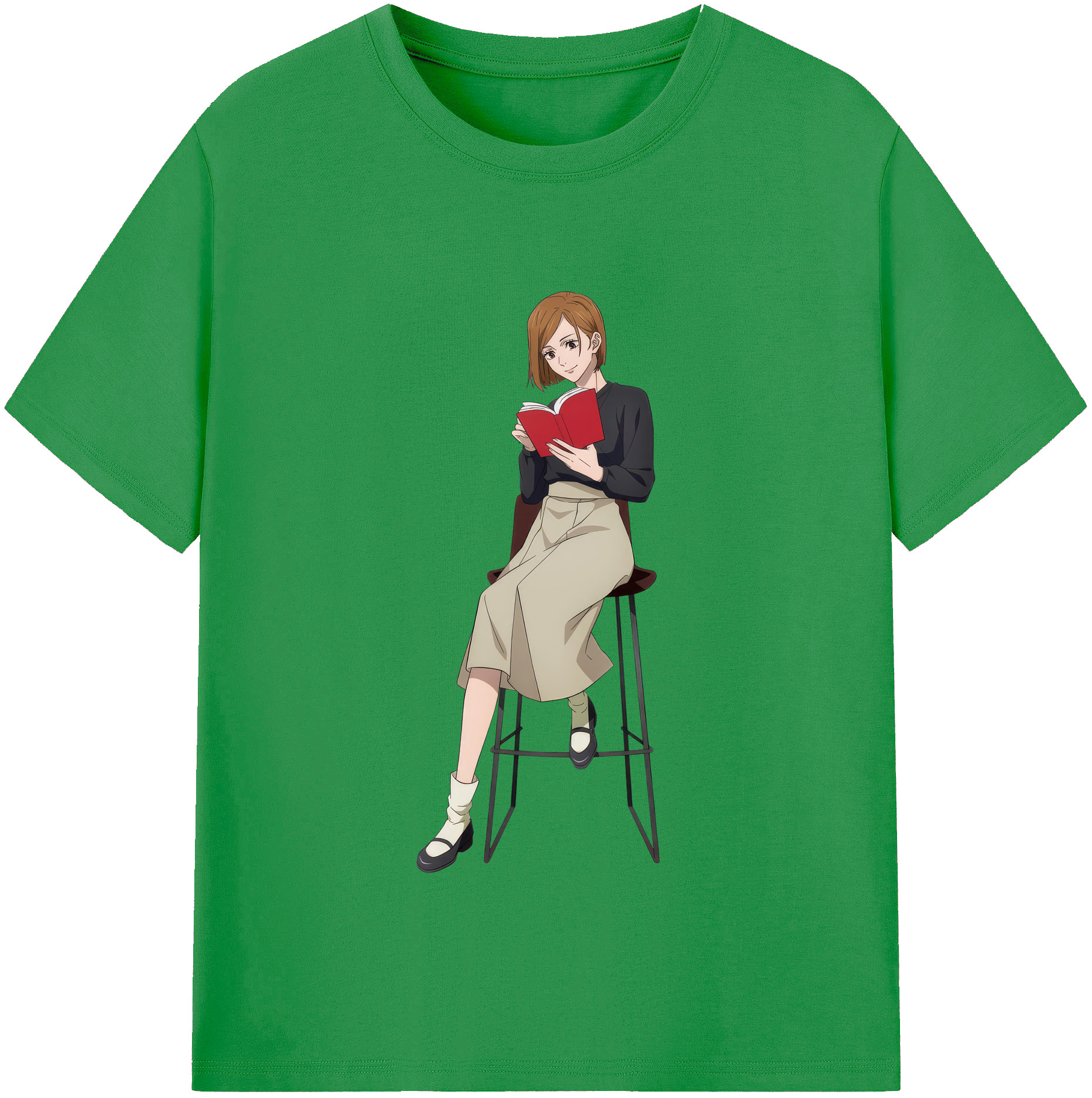 （画像用） 呪術廻戦 Jujutsu Kaisen レディースカジュアルプリントTシャツ（綿100％）
