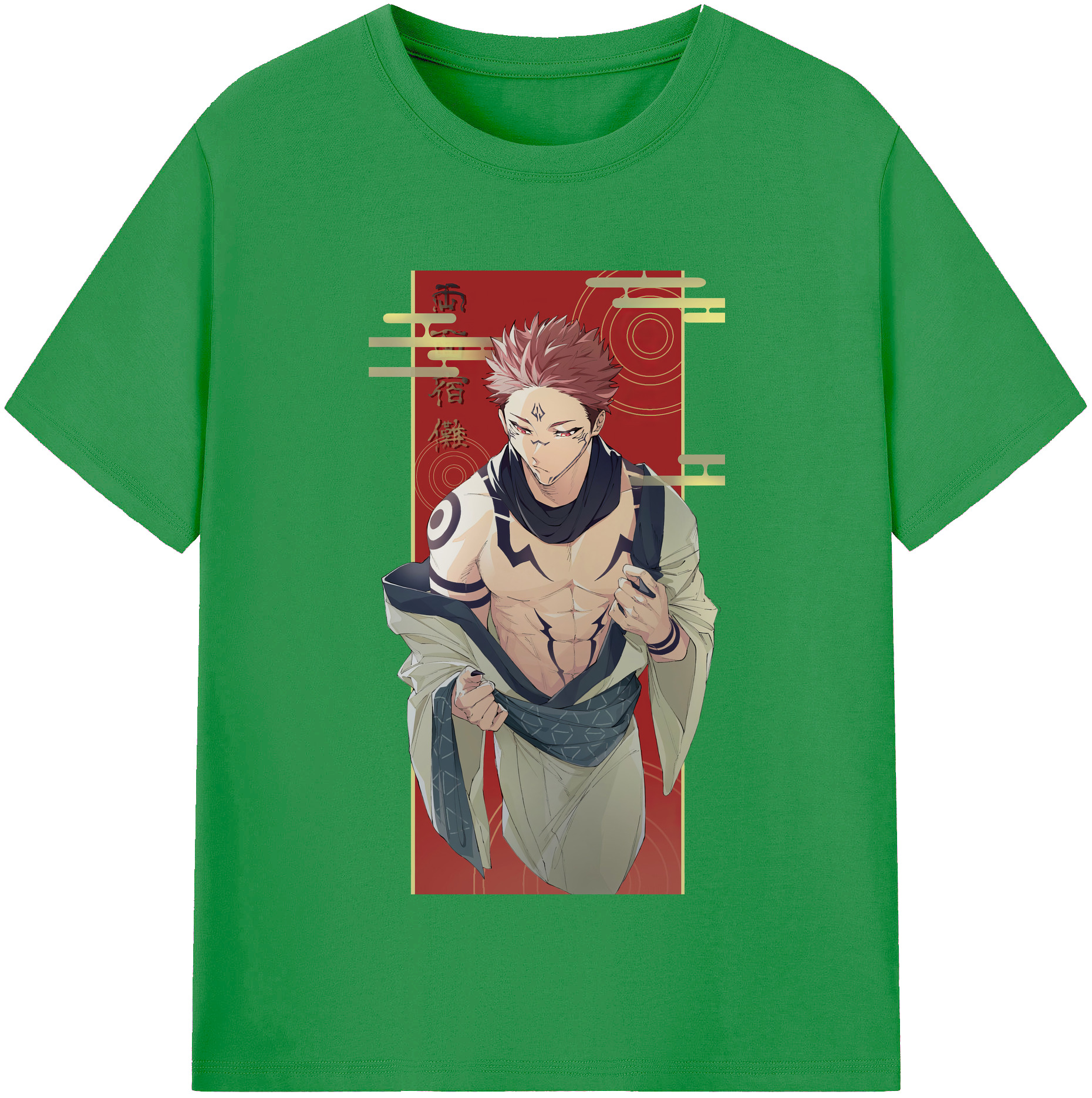 （画像用） 呪術廻戦 Jujutsu Kaisen レディースカジュアルプリントTシャツ（綿100％）